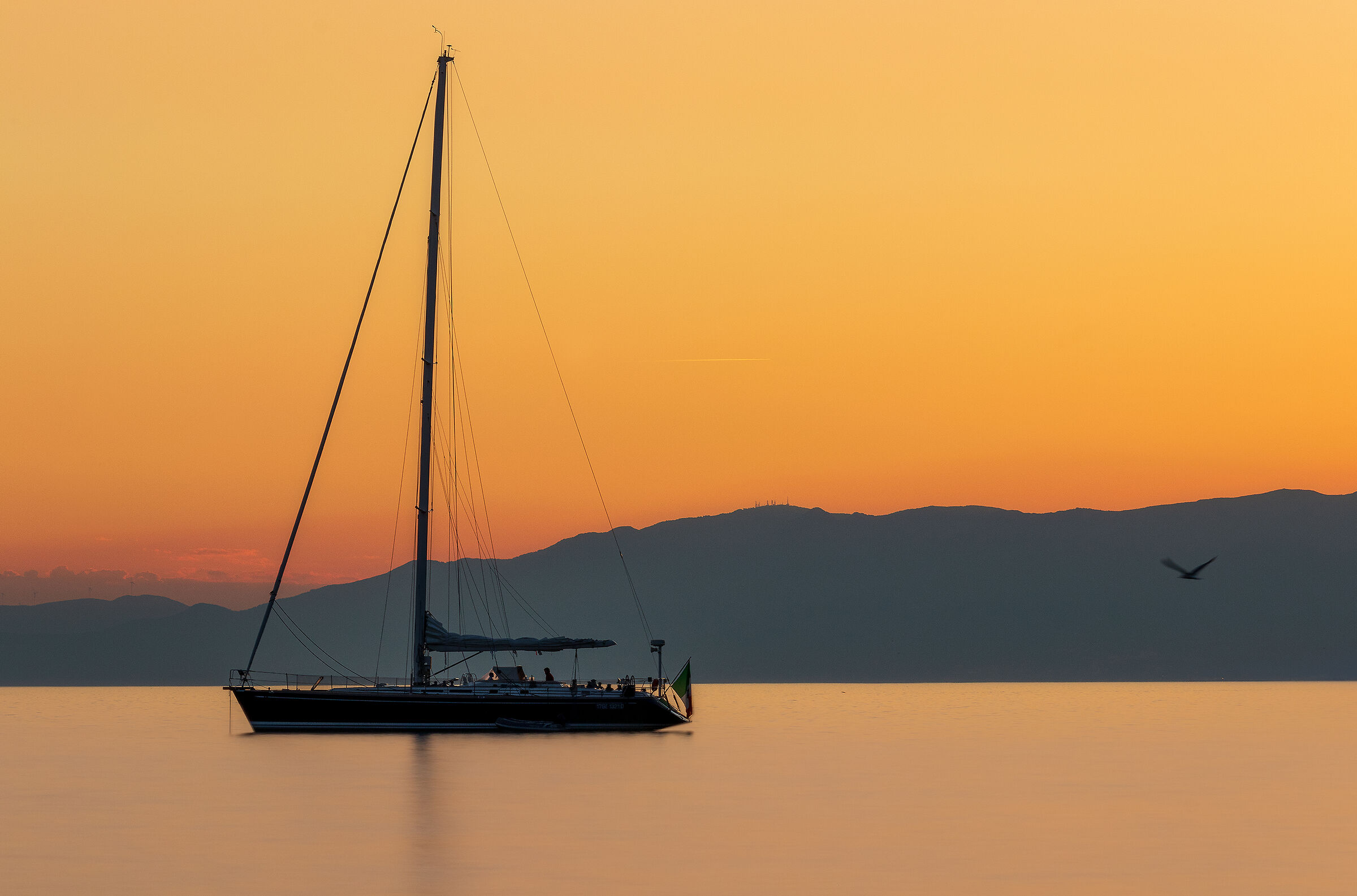 Boat on the seafront Camogli
