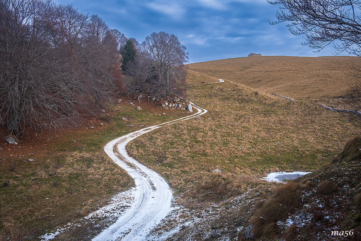 il sentiero innevato