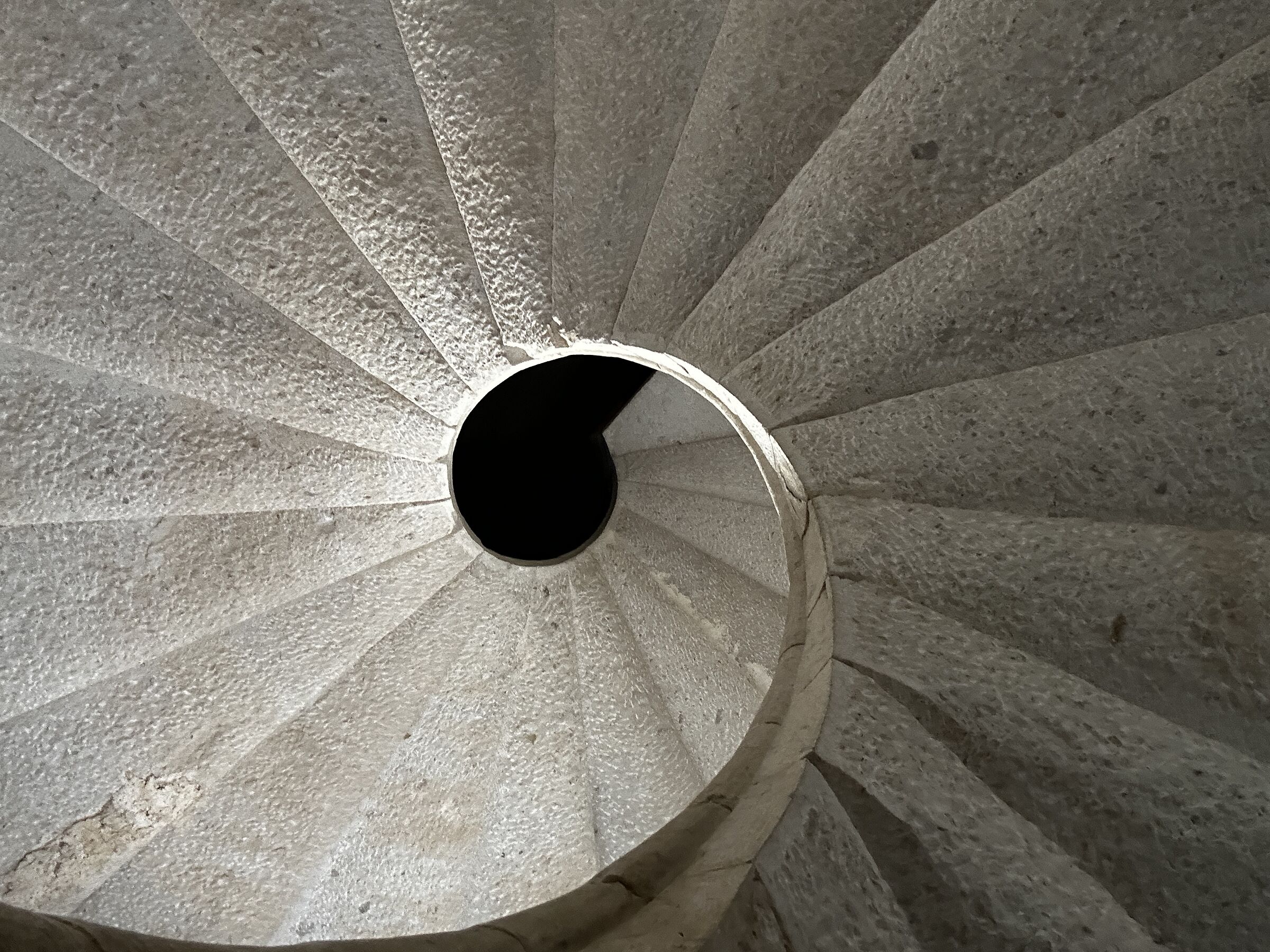 Staircase and spiral, Certosa Padula