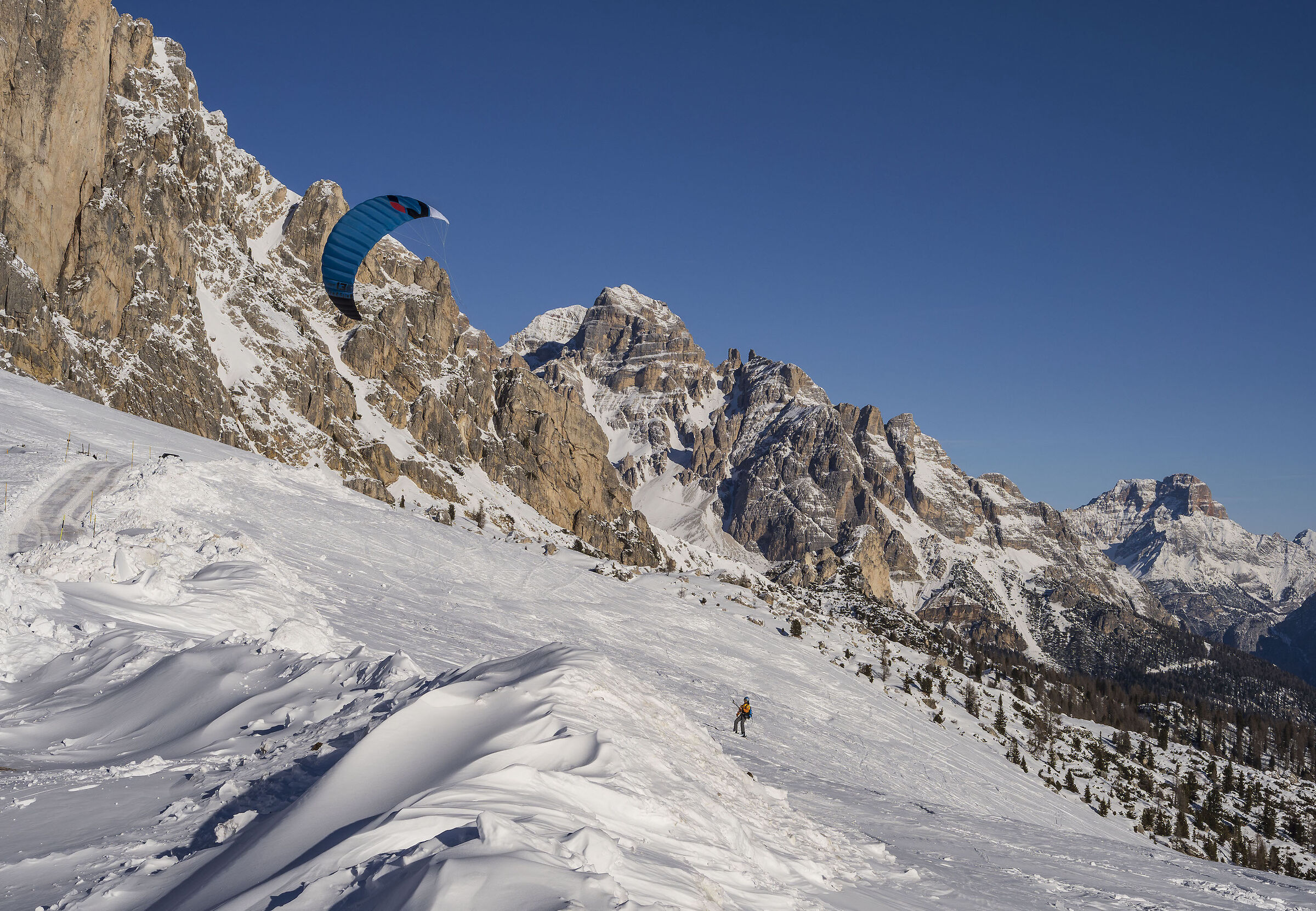 Snowkiting, versione montana del Kitesurf