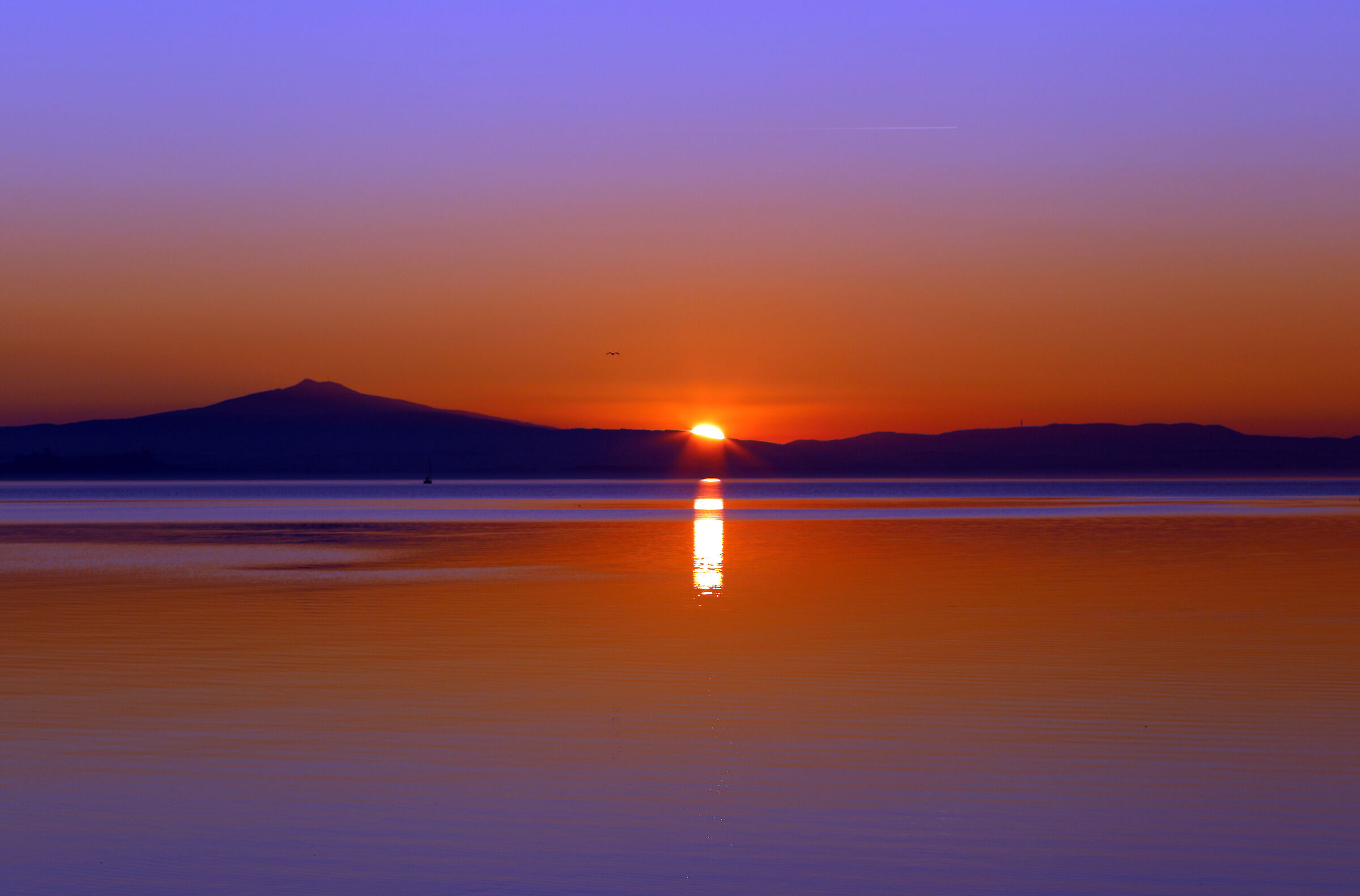 Tramonto al lago!