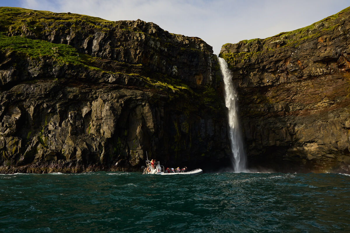 By boat