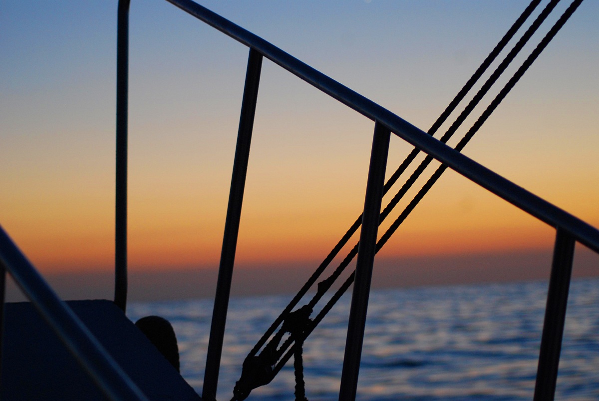 Tramonto dalla barca