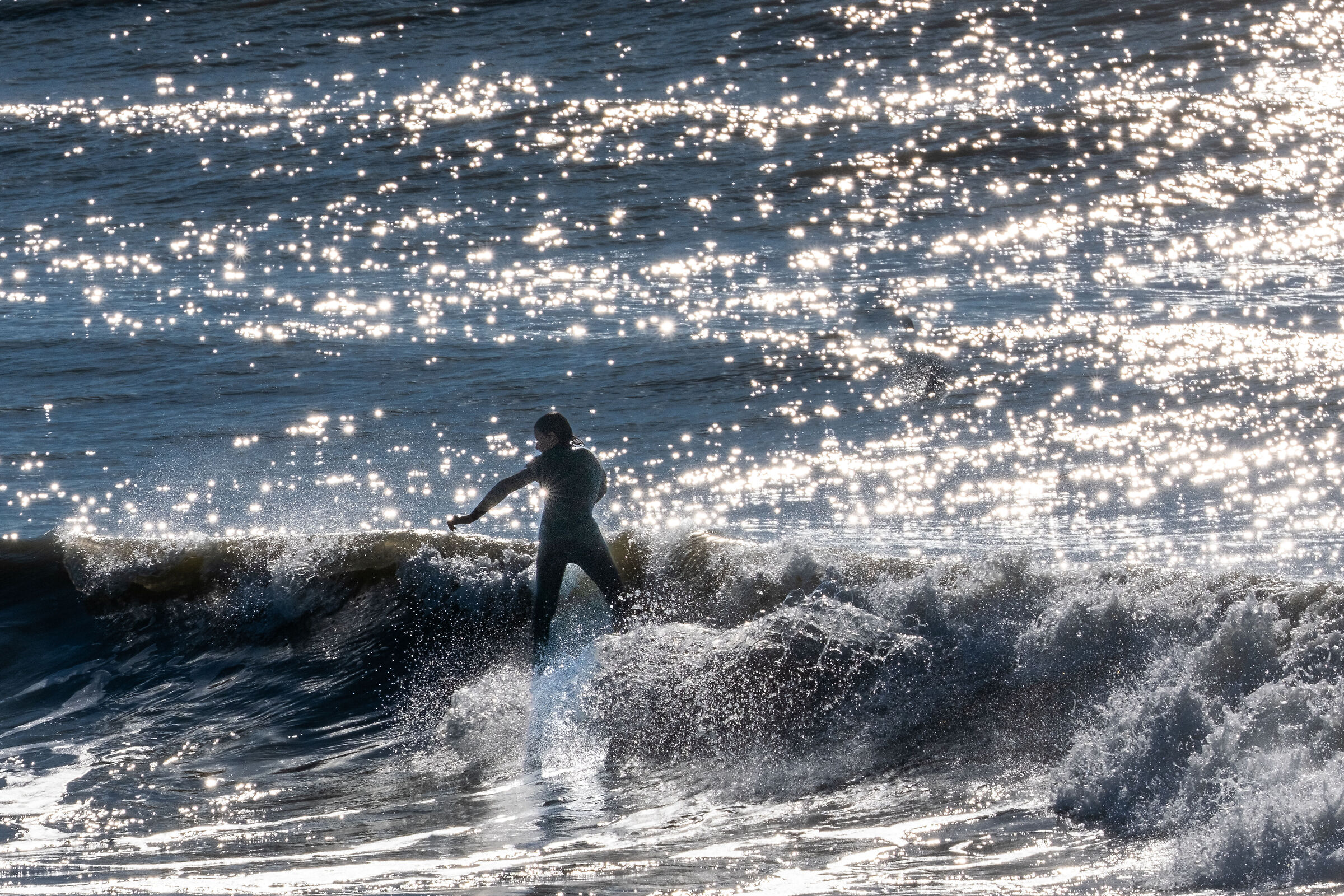 Surfing at the Fort