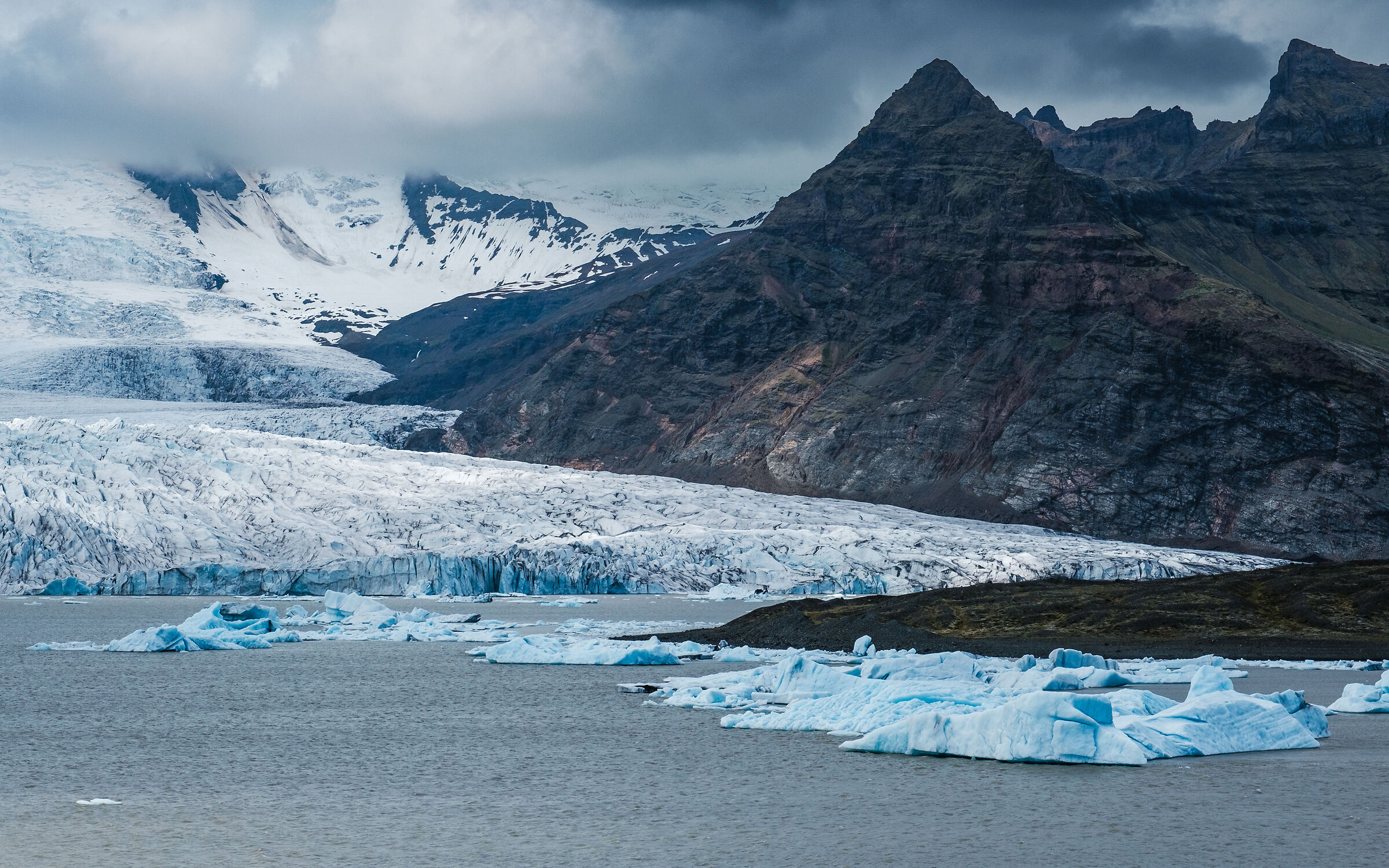 The struggle between land and ice