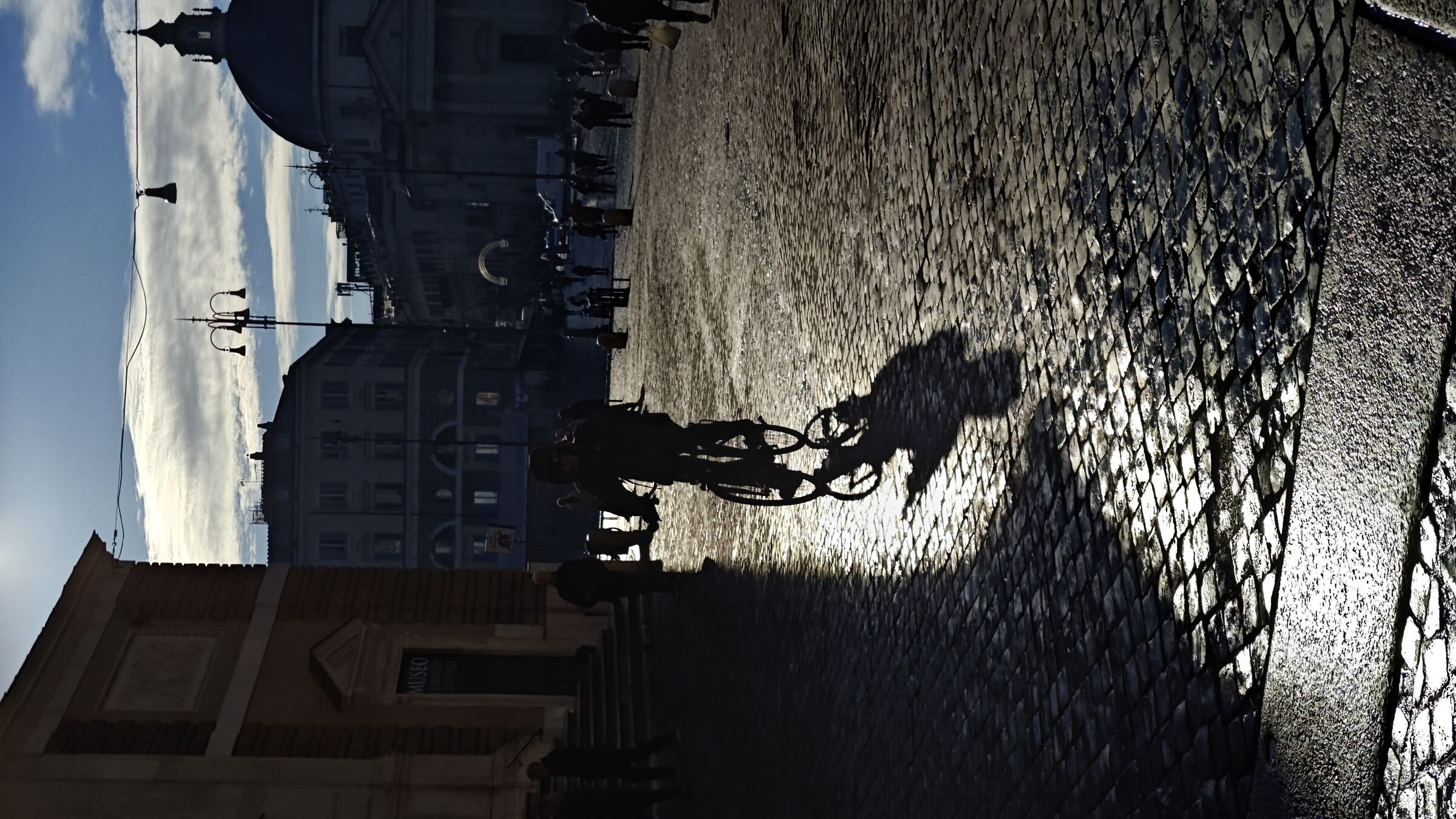 Bikes against the sun