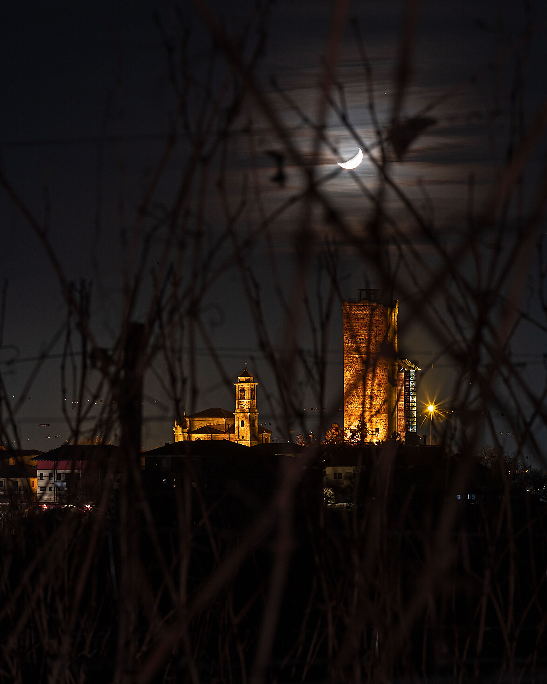 Torre di Barbaresco by night