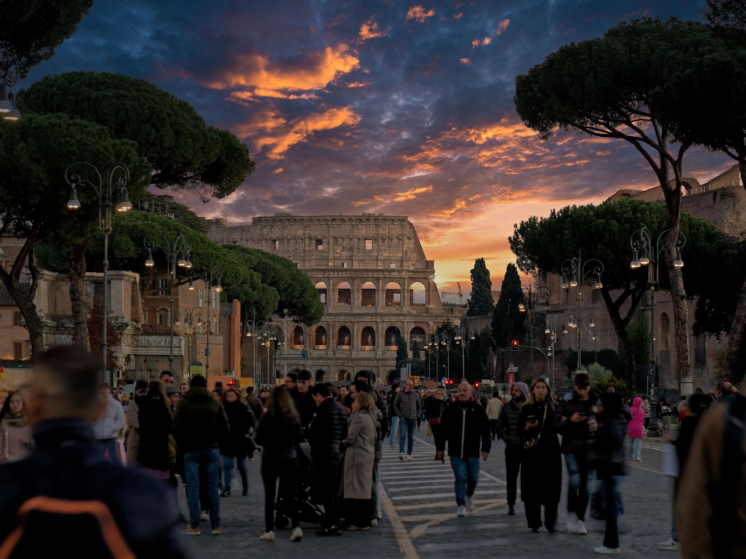 Il Colosseo al tramonto