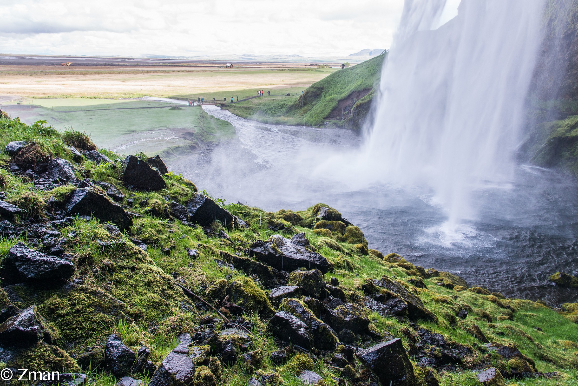 Looking Down on The Waterfall