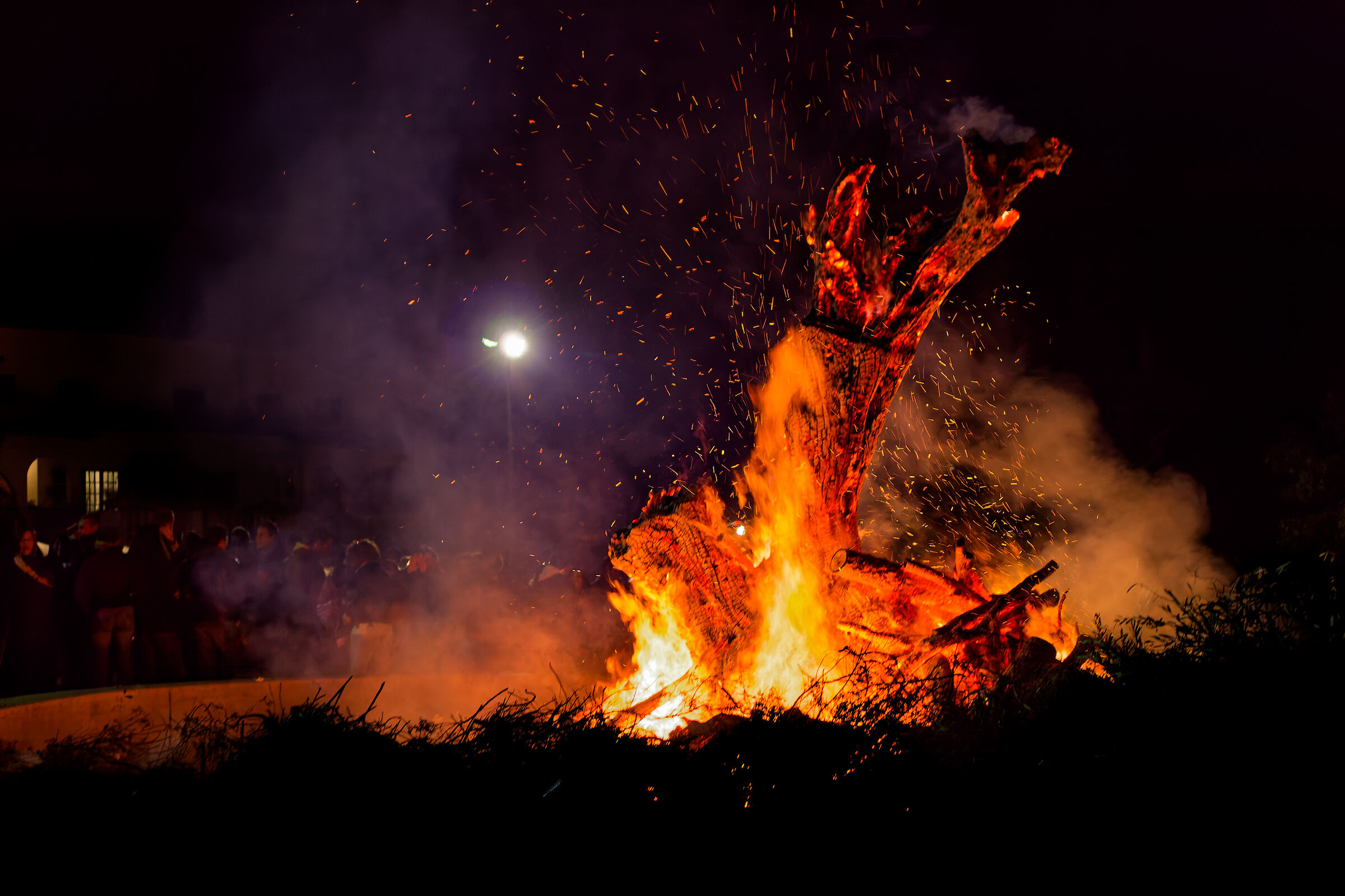 Bonfire in honour of St. Anthony, Fluminimaggiore, Sardinia