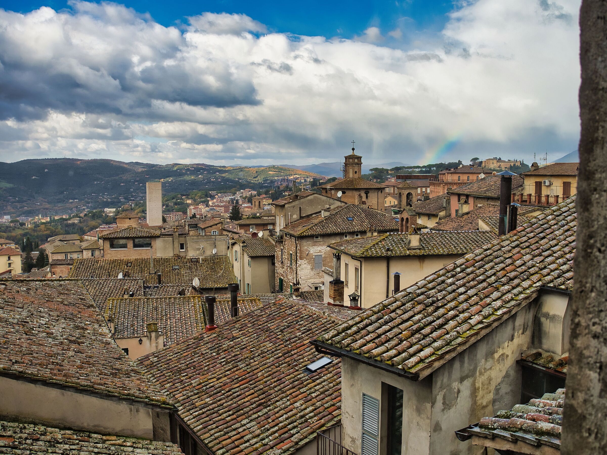 The rooftops of Perugia