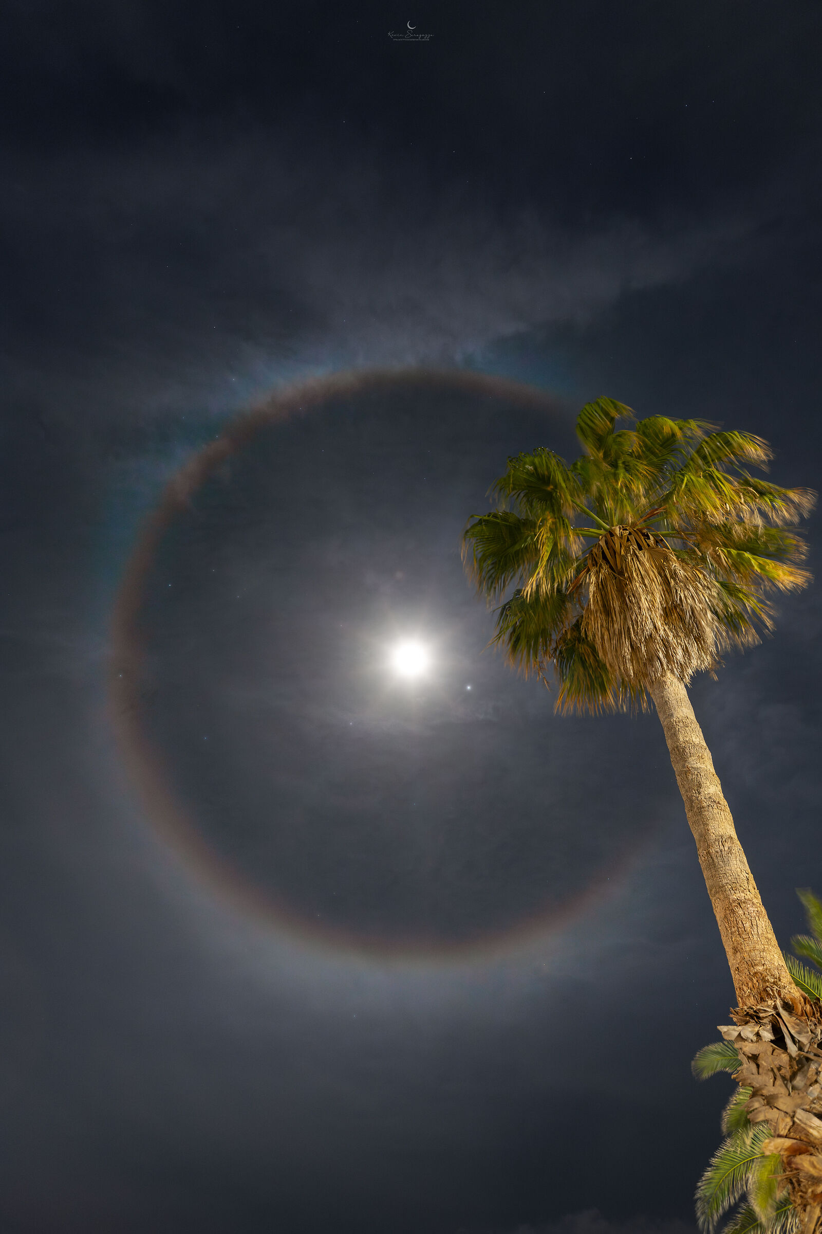 Lunar halo towards Syracuse2