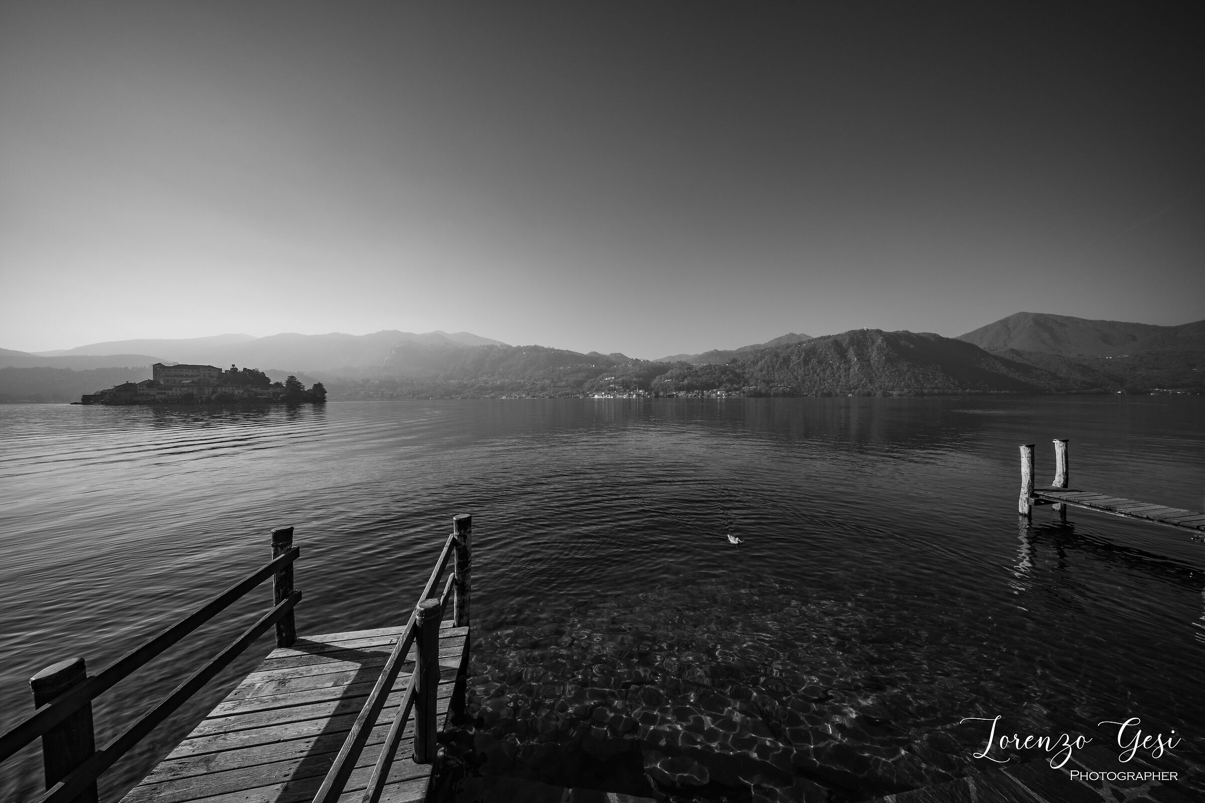 Lago D'Orta - B&W