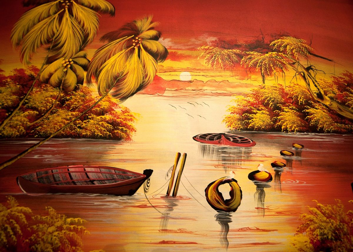 Quadro preso a Bayahibe