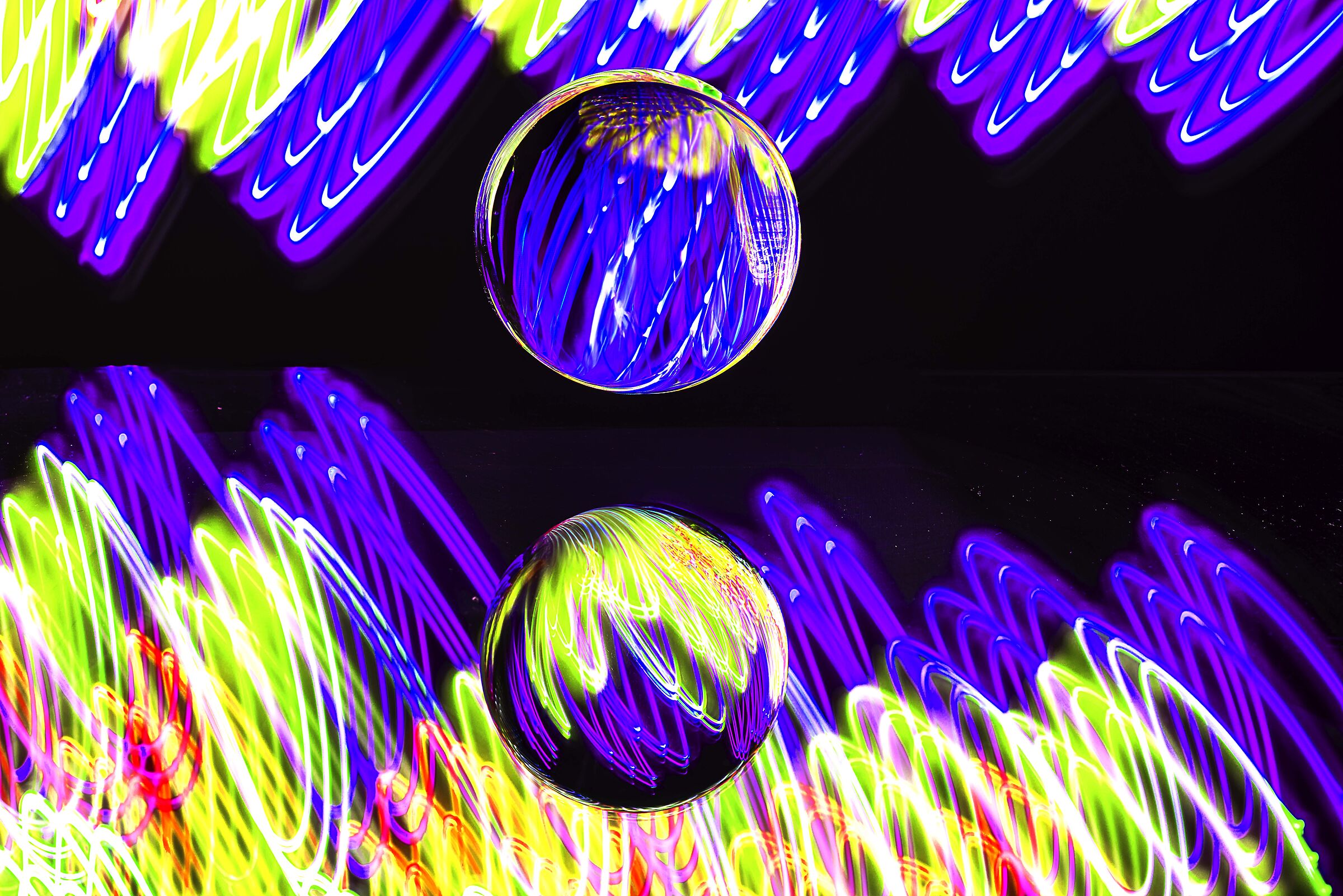 colored spheres