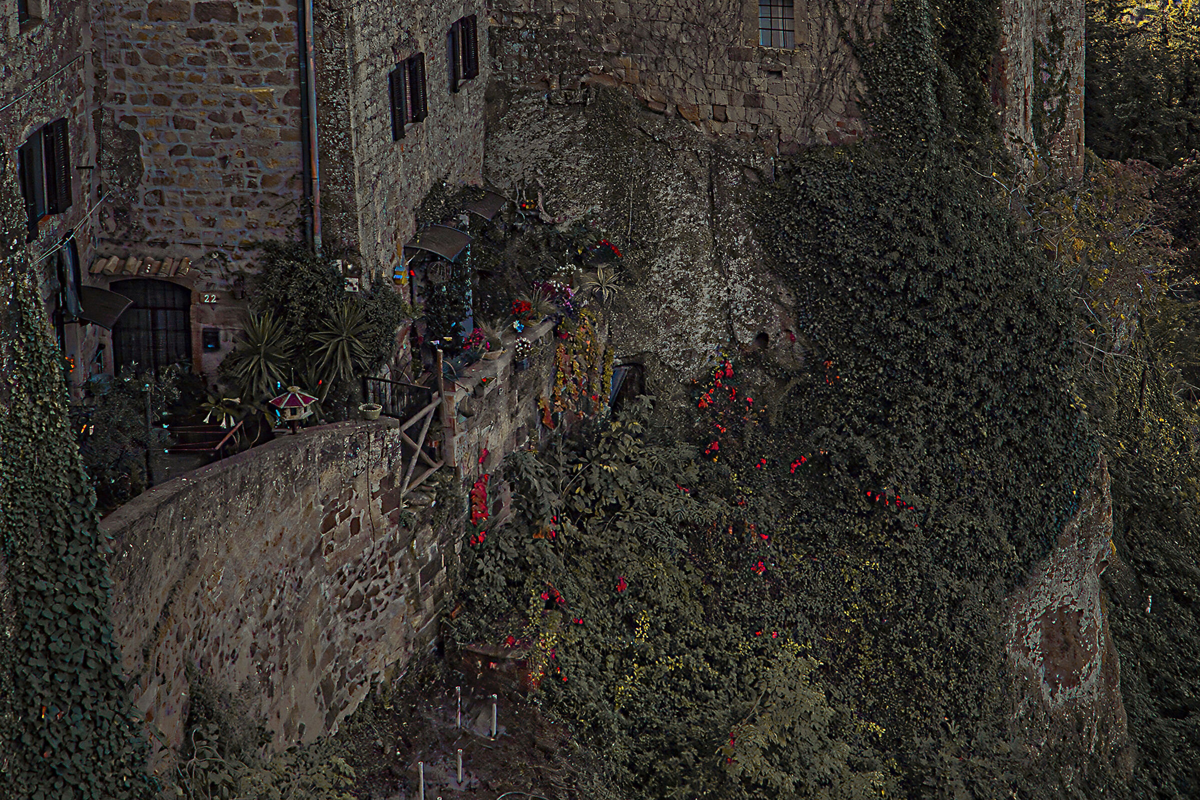 Pitigliano - particolare retro