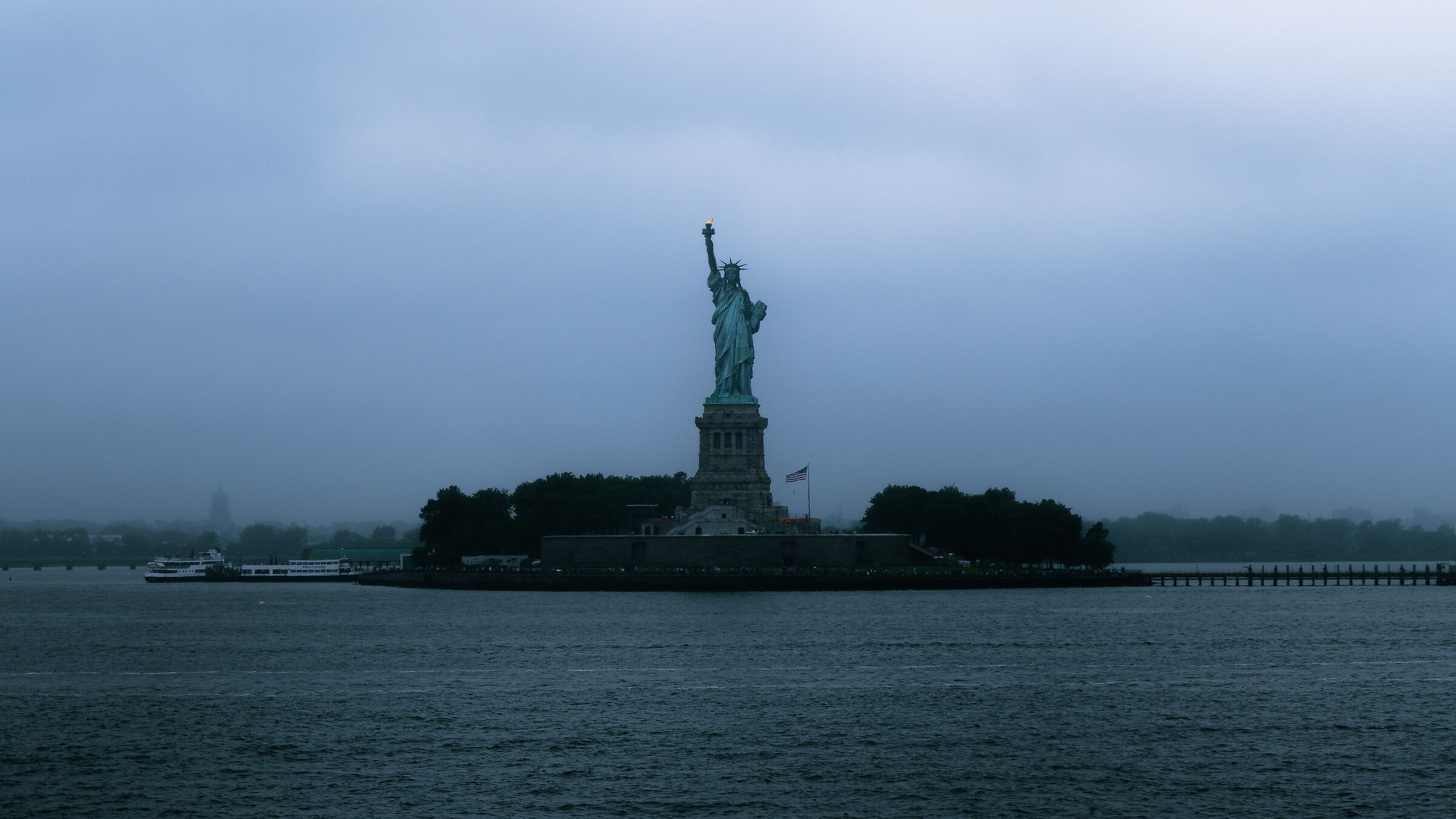 Statue of Liberty in the Fog