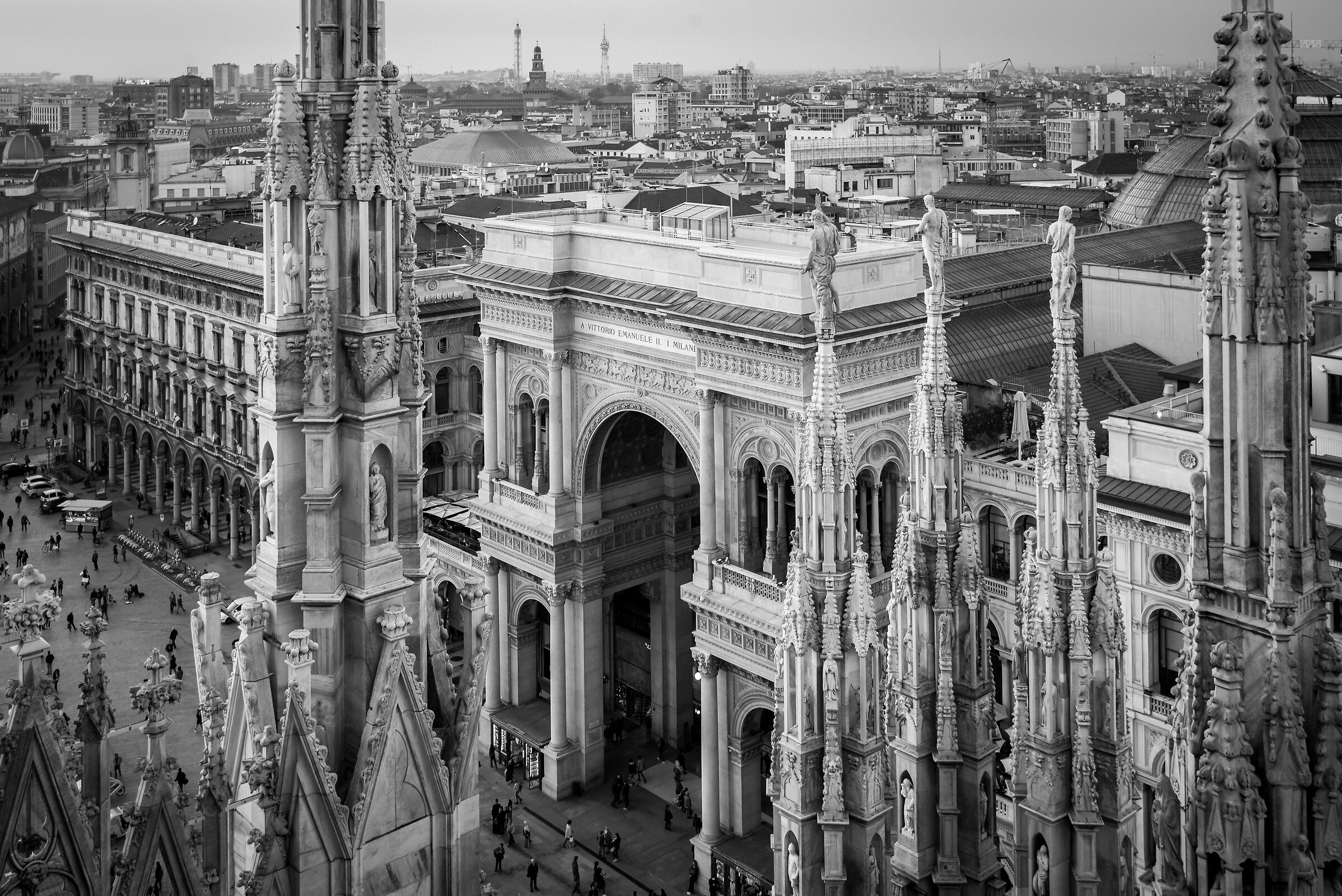 View from Milan Duomo roof