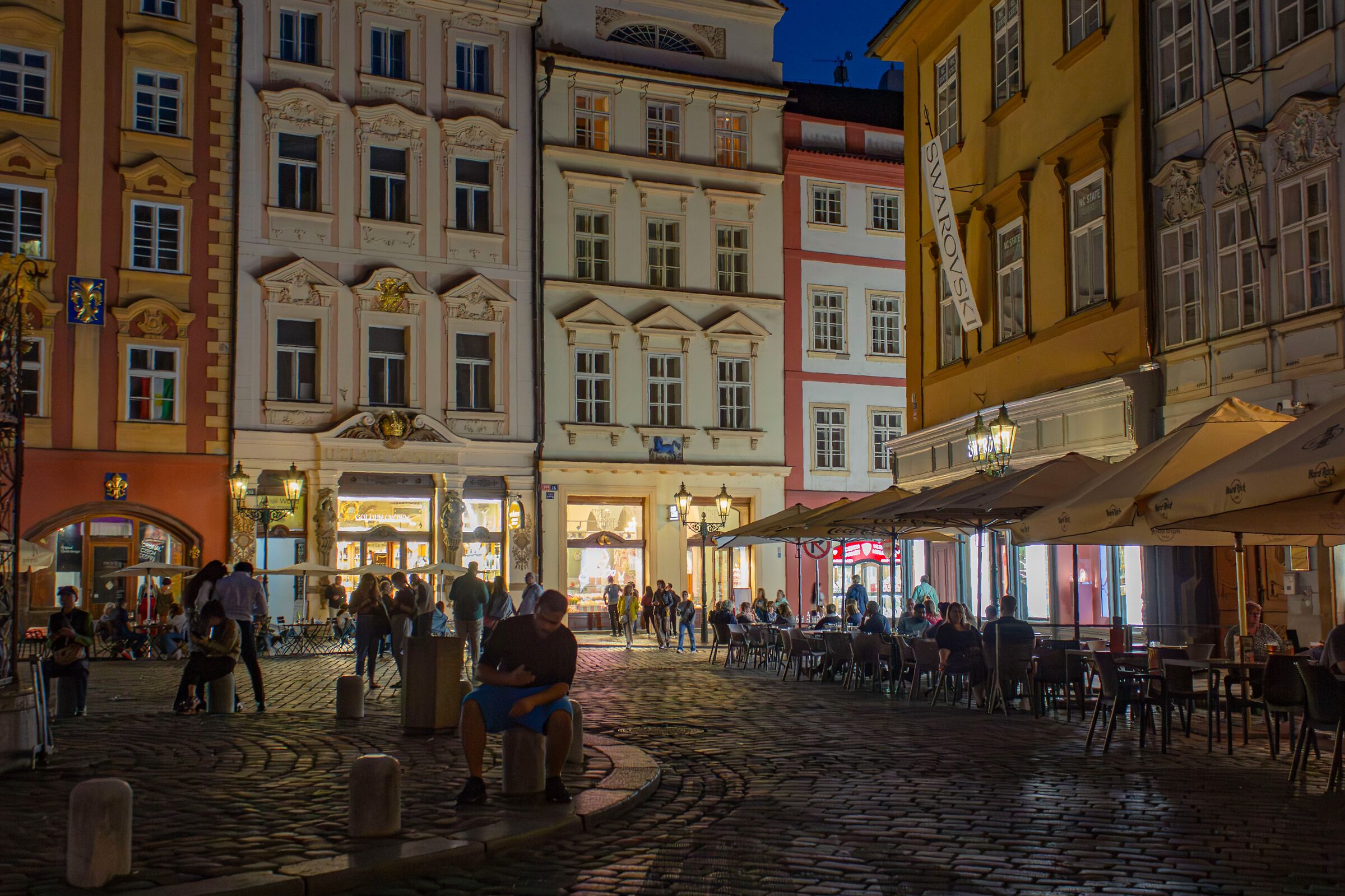 Prague at night