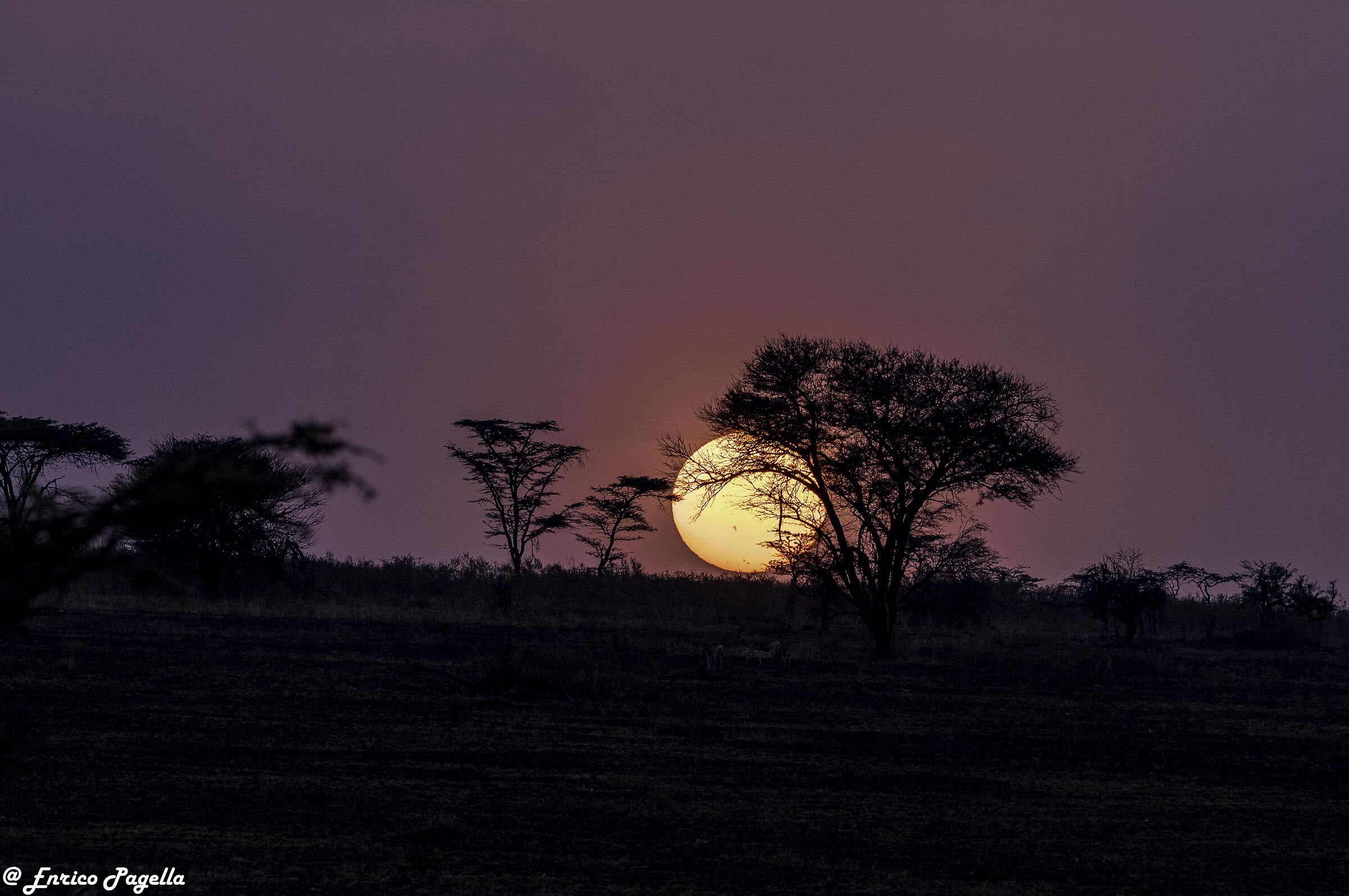 An African sunset
