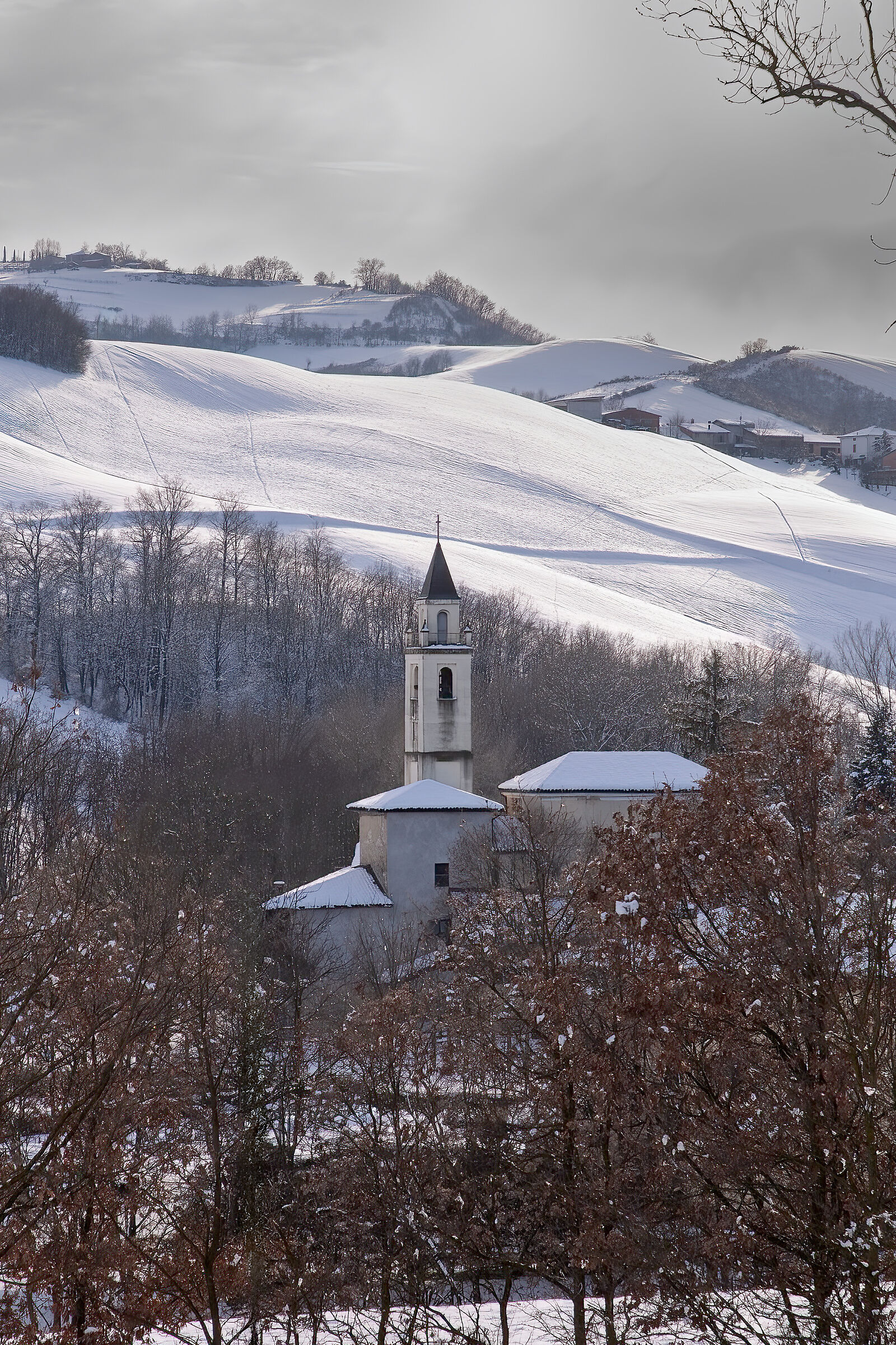 First snow in the Apennines