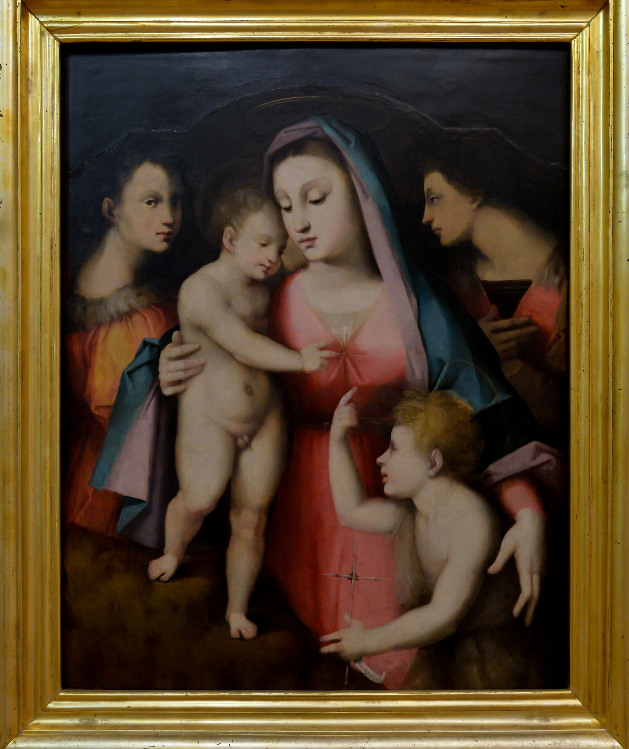Madonna col Bambino, S. Giovannino e Angeli