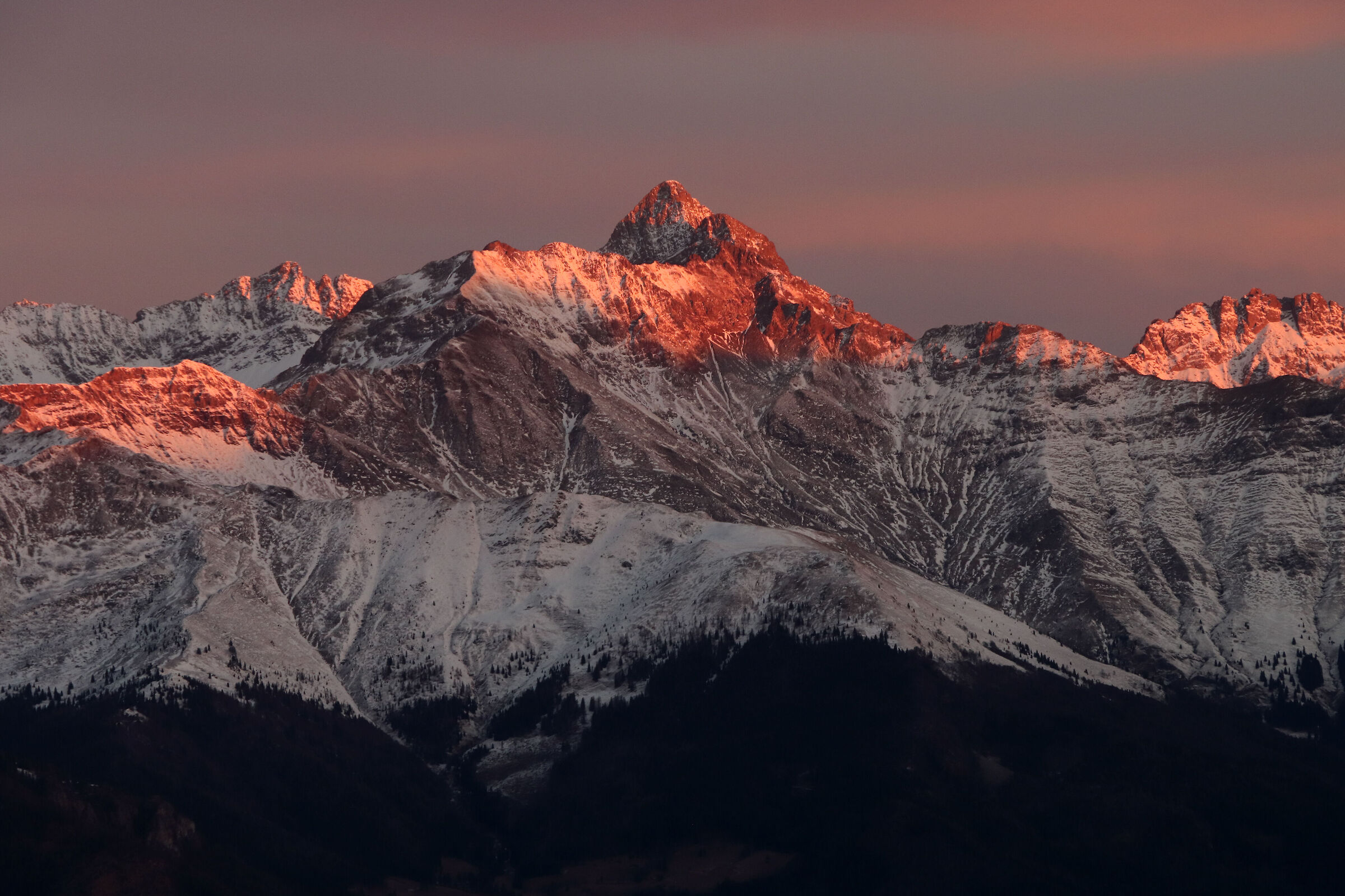 Sunrise over the Devil of Tenda