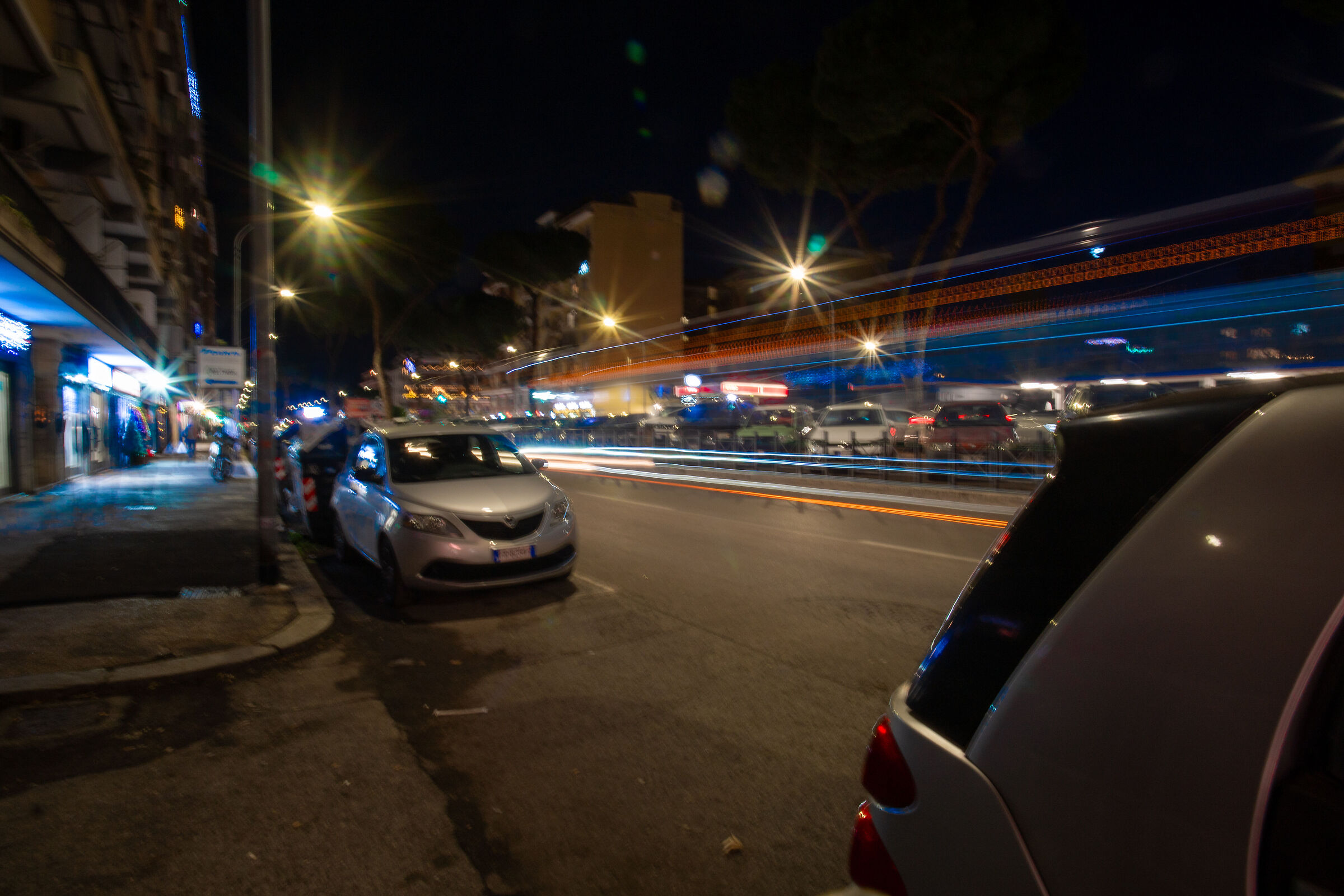 Via Appia Nuova by night