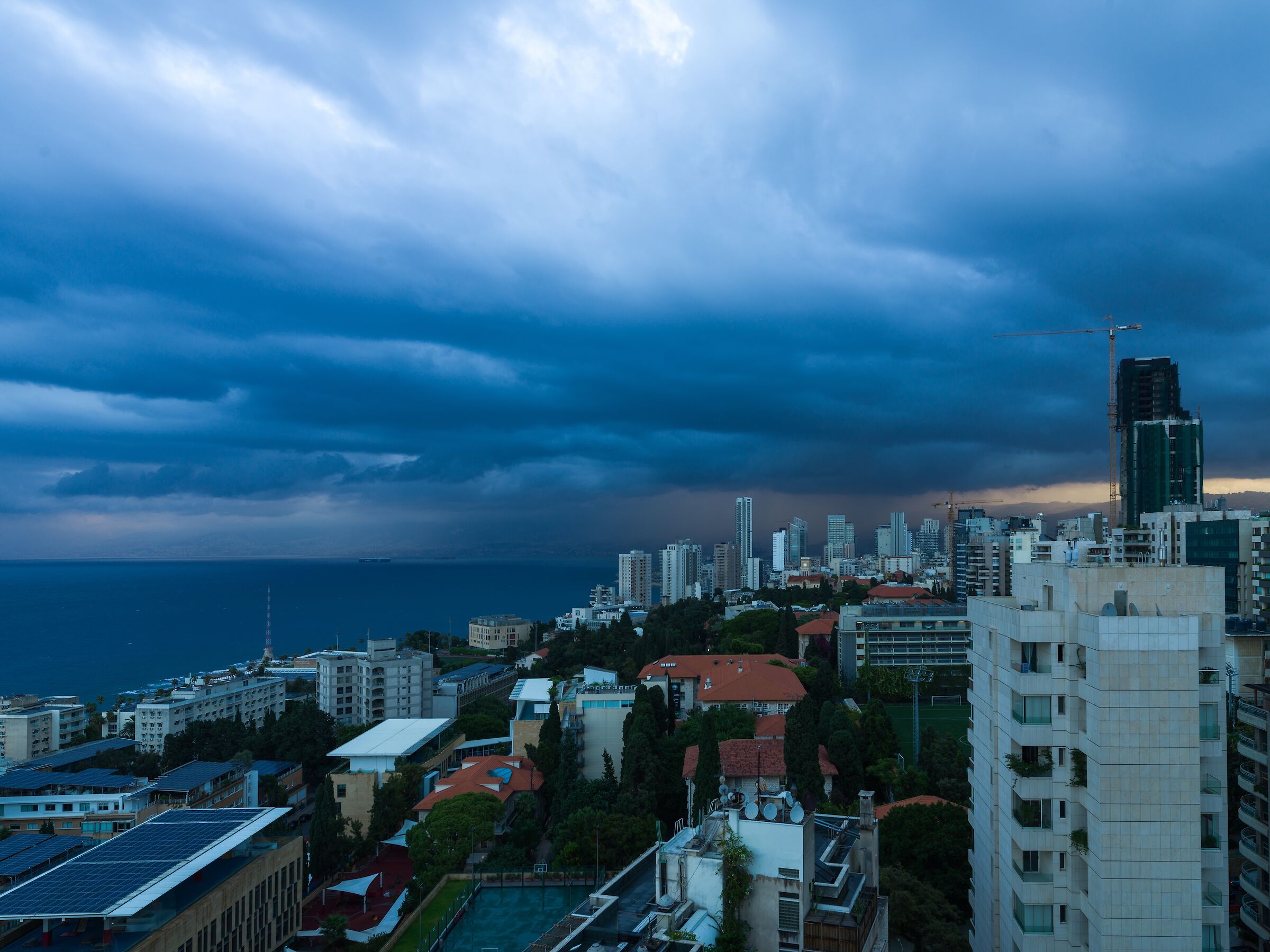 Tramonto in una giornata fredda