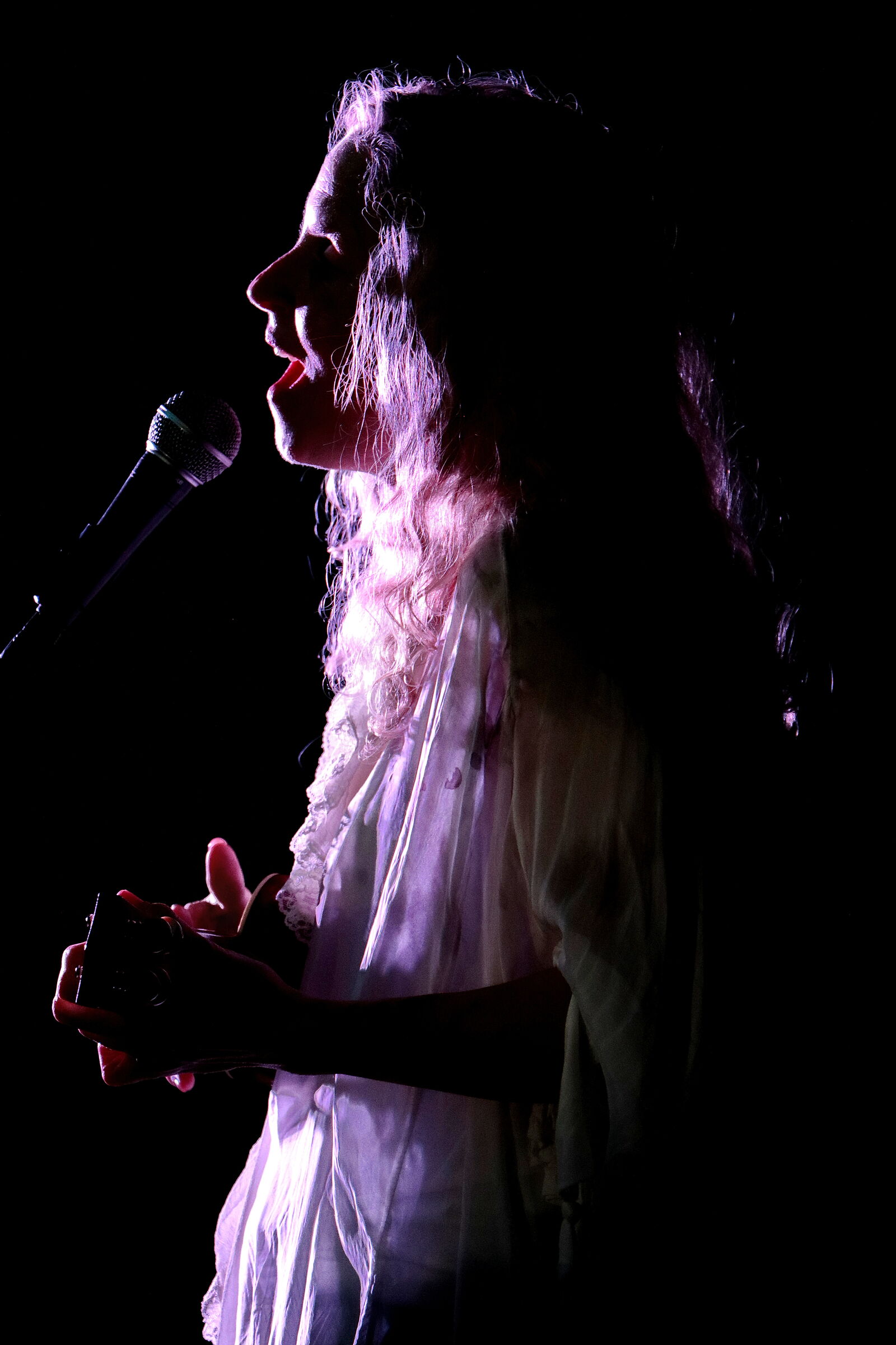 Jackie Perkins on stage