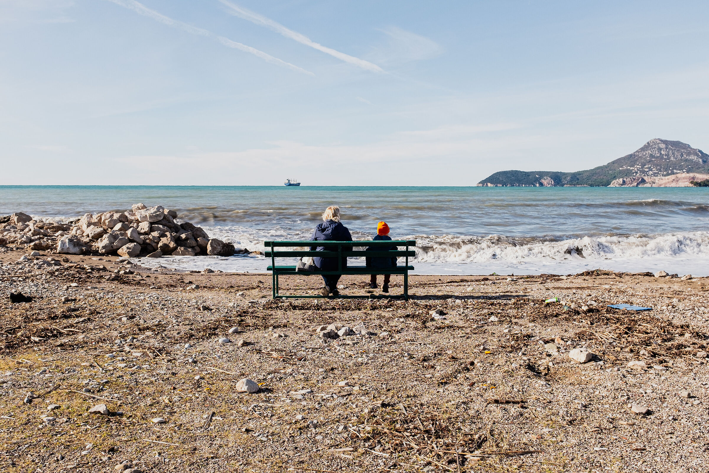 Looking at the sea