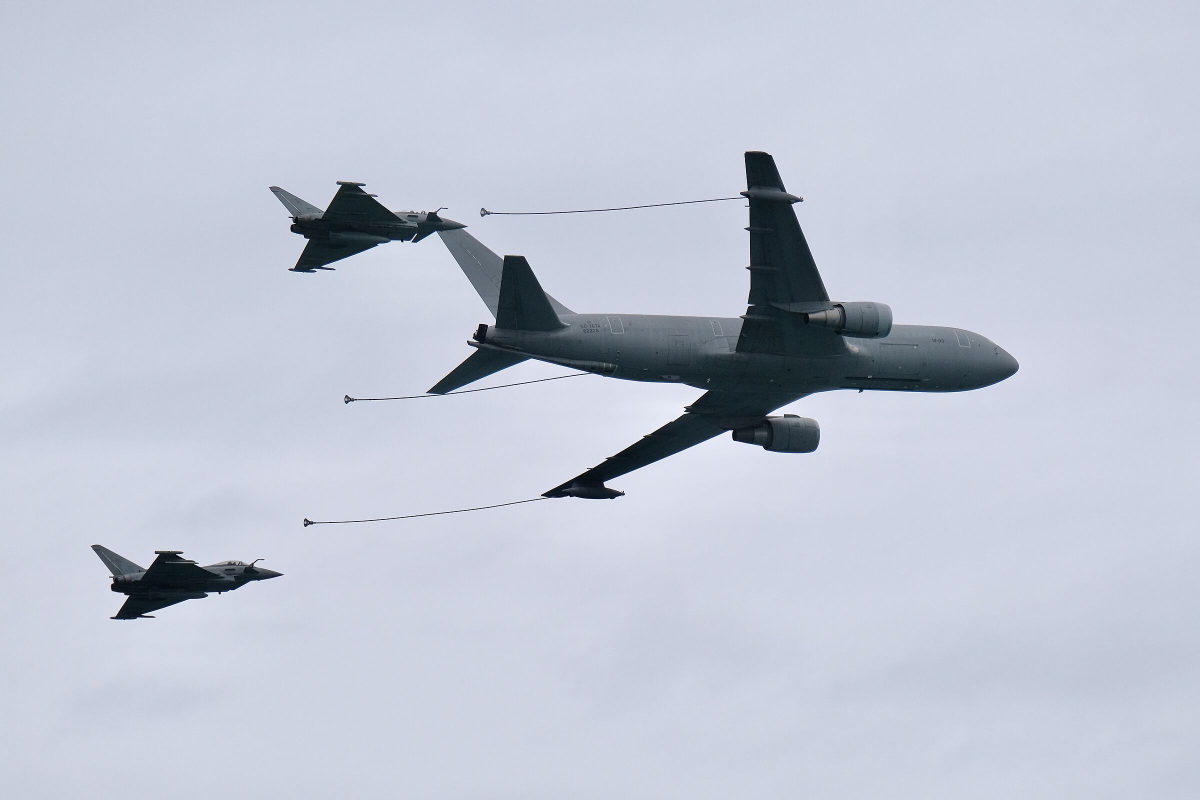 KC-767A and 2 Typhoon Air Force