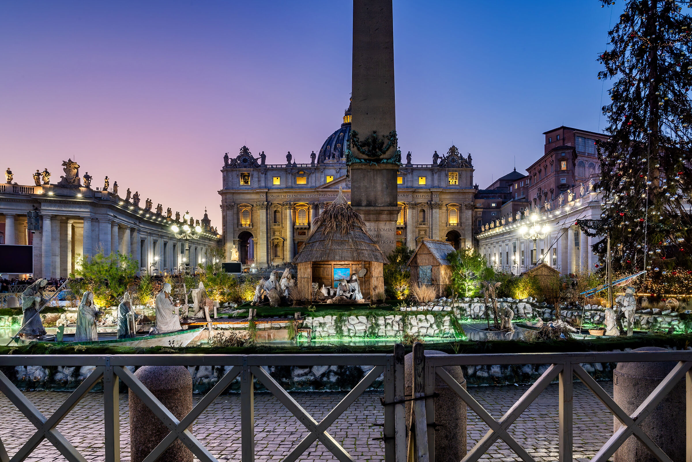Il Presepe con la laguna di Grado a piazza San Pietro
