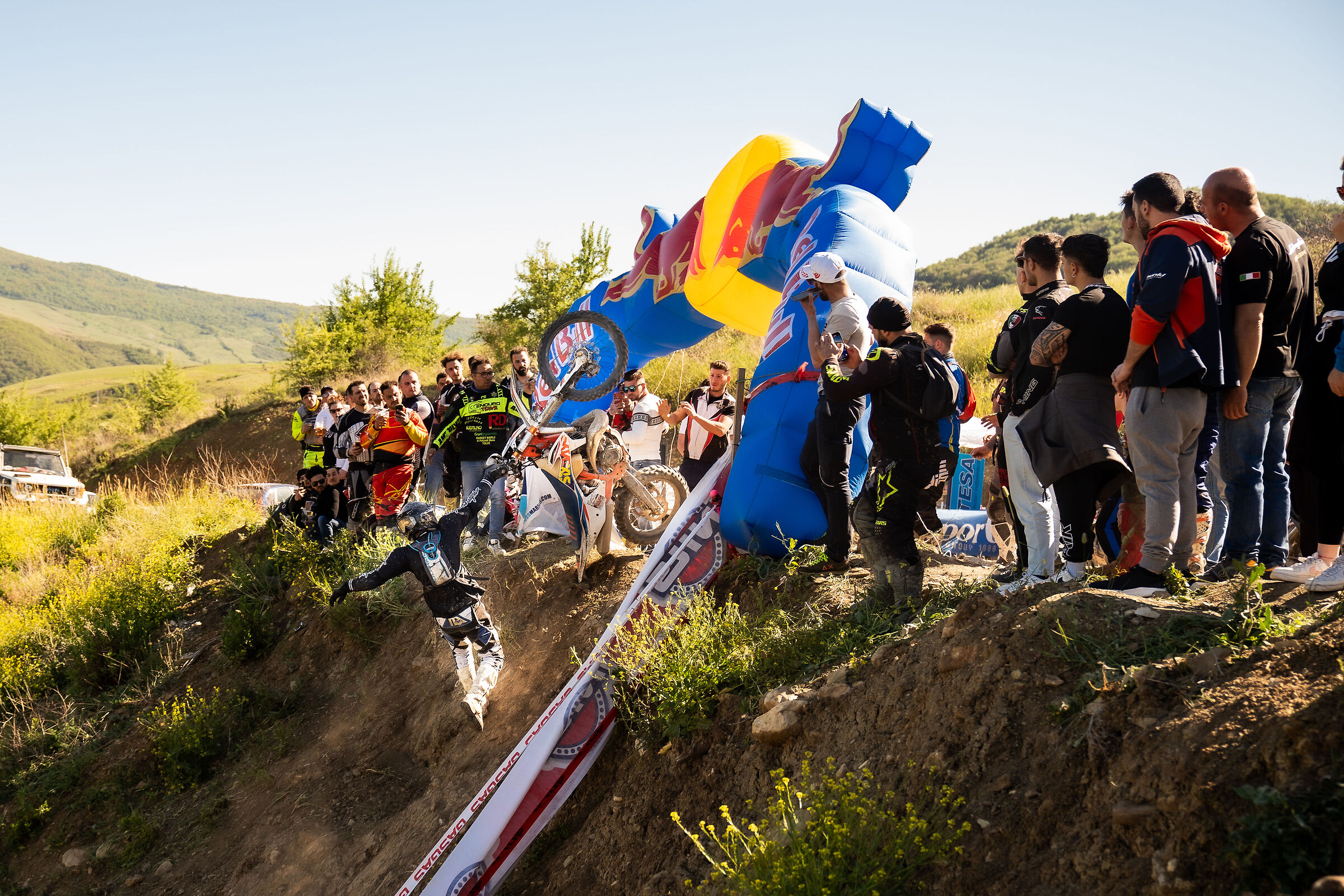 Fall at the finish line