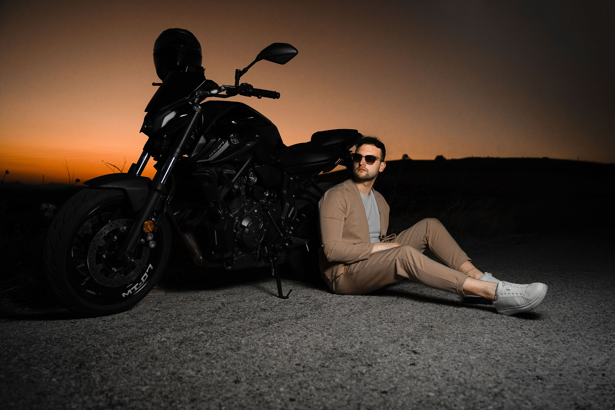 Sunset on Two Wheels