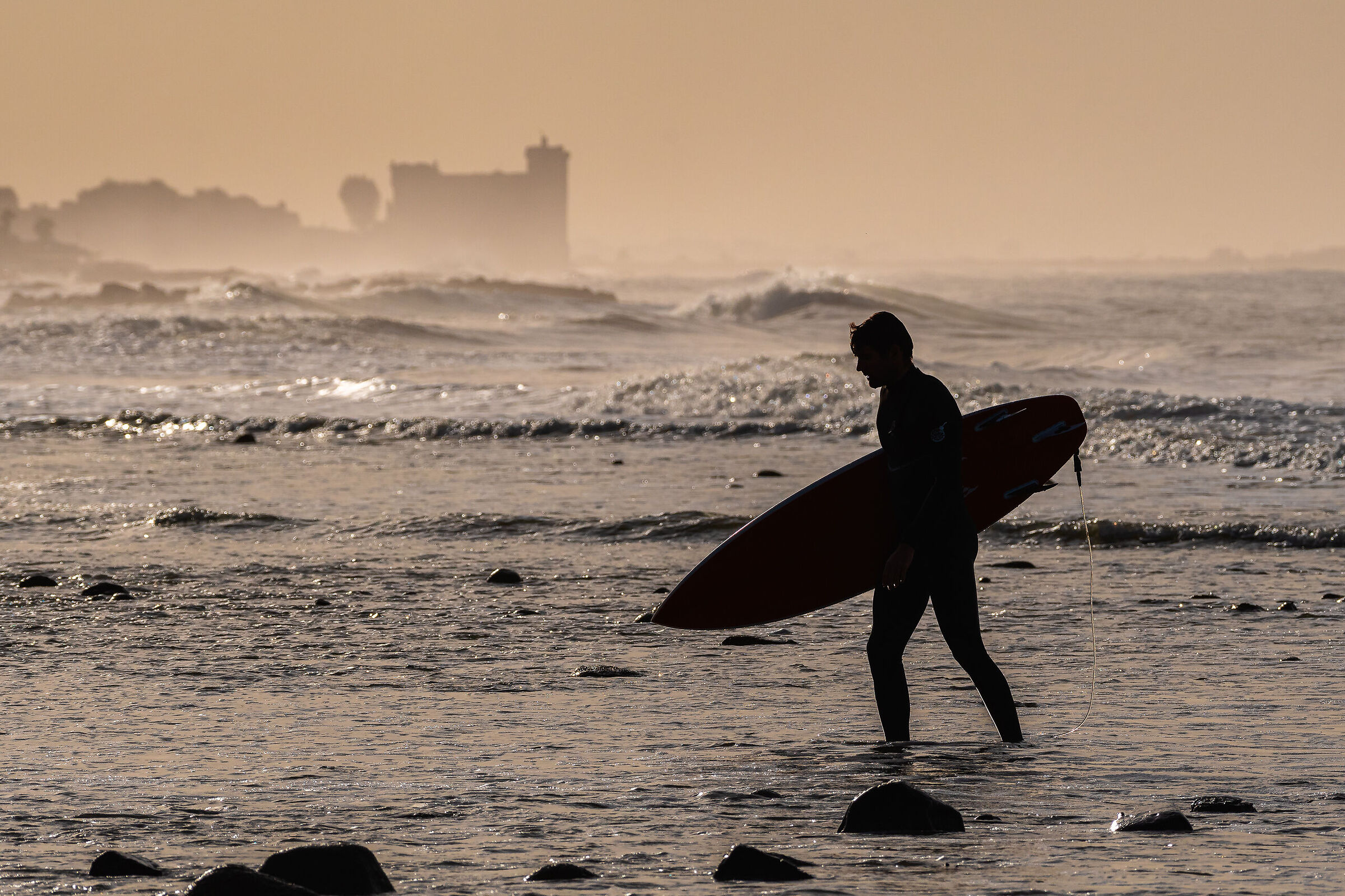 Surfing at the Castle
