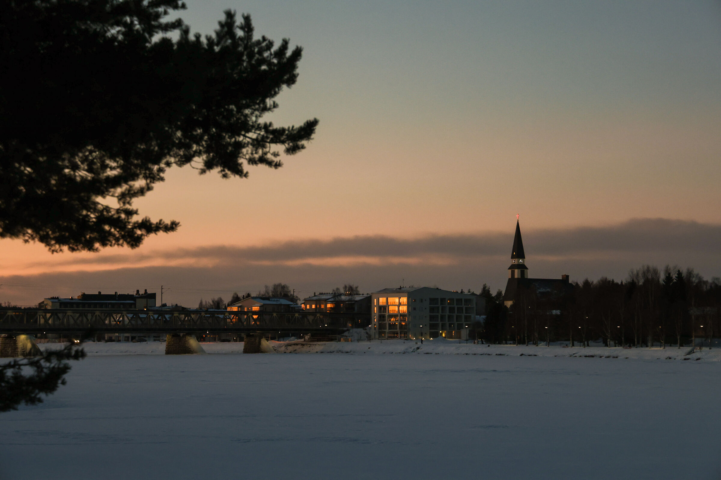 Sunrise over Rovaniemi