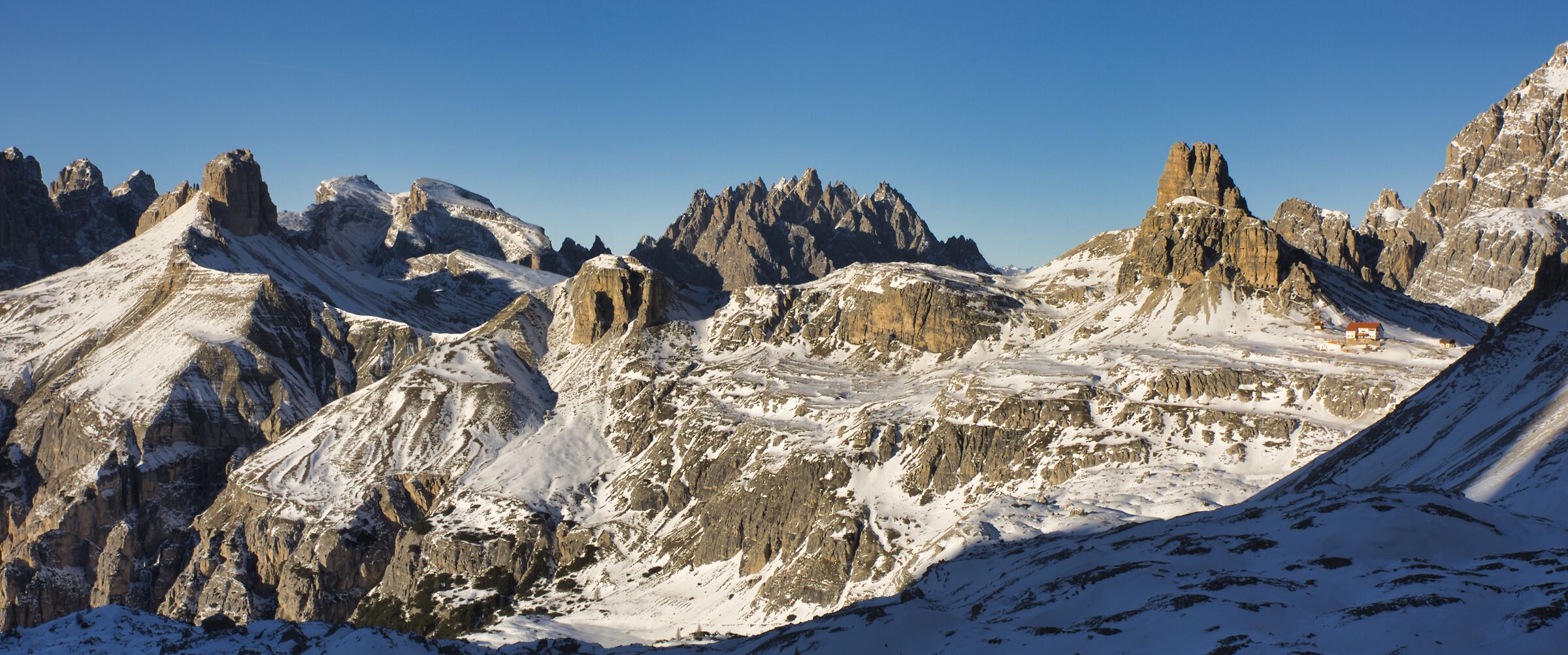 In the shadow of the Three Peaks