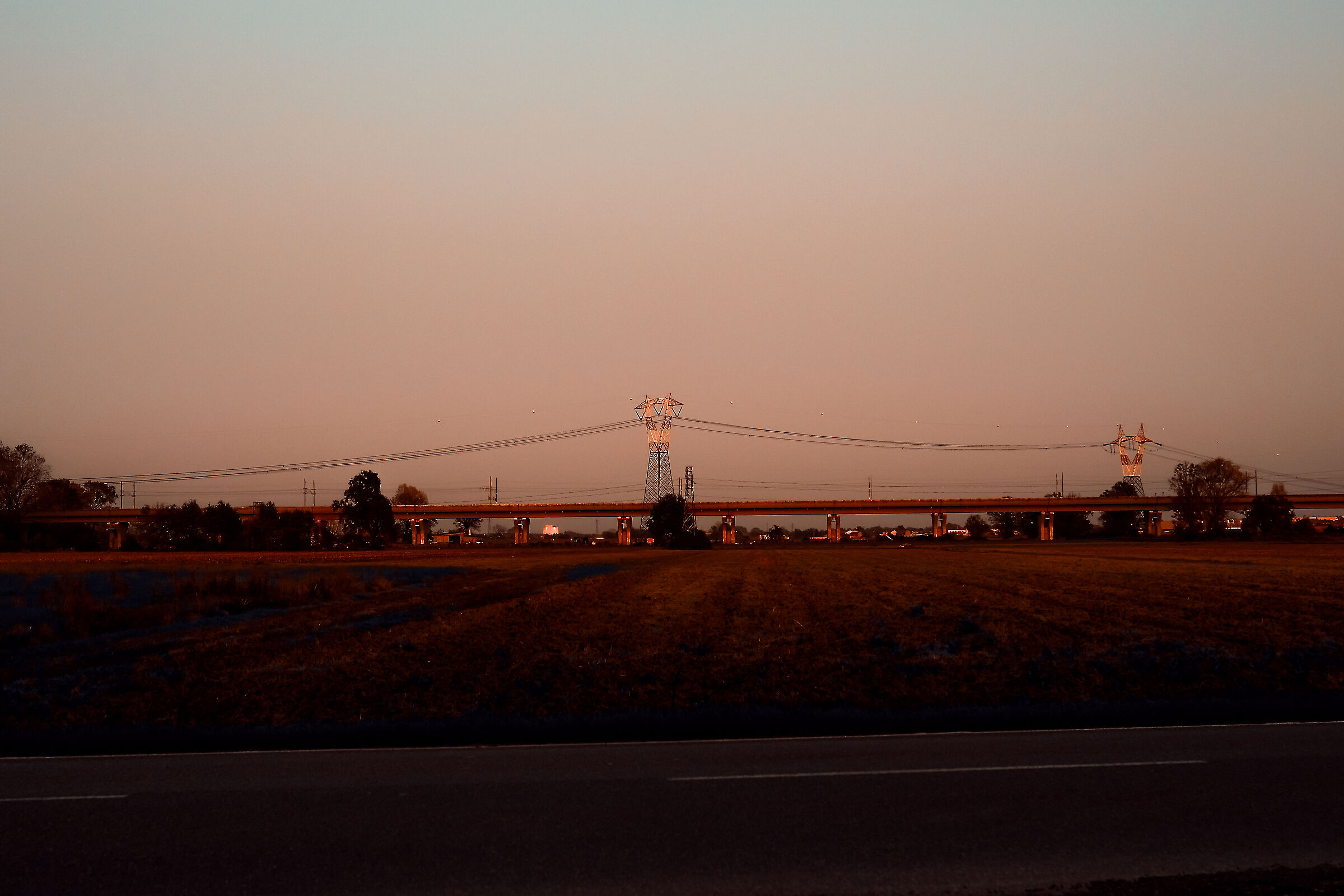 Landscapes at sunset