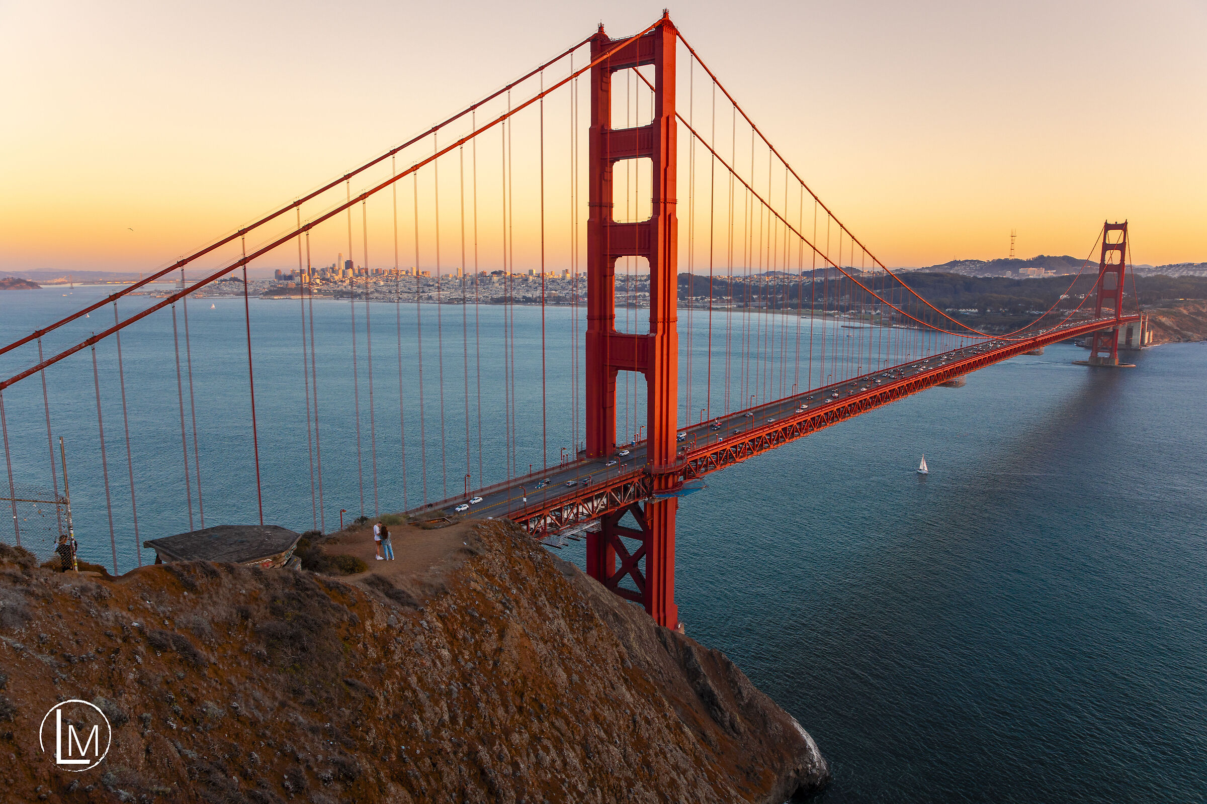 Sunset over the Golden Gate