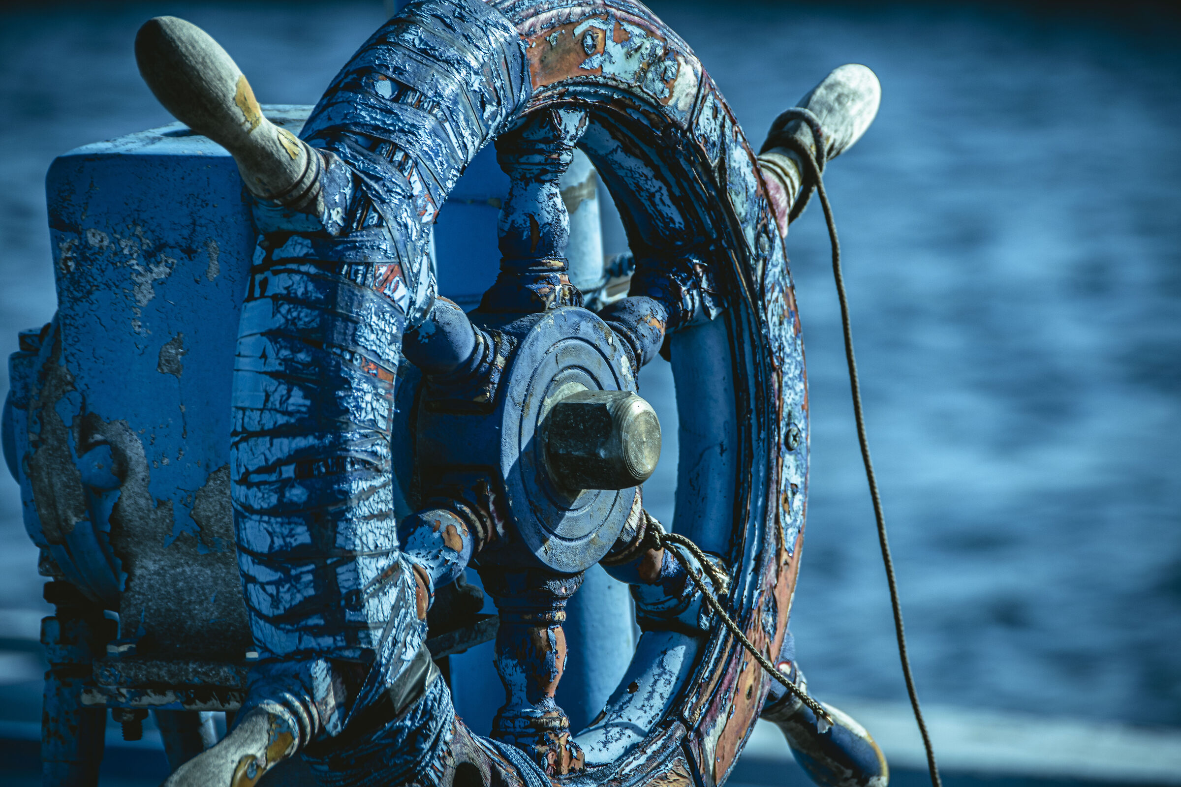 Details of fishing boat in the port of Taranto