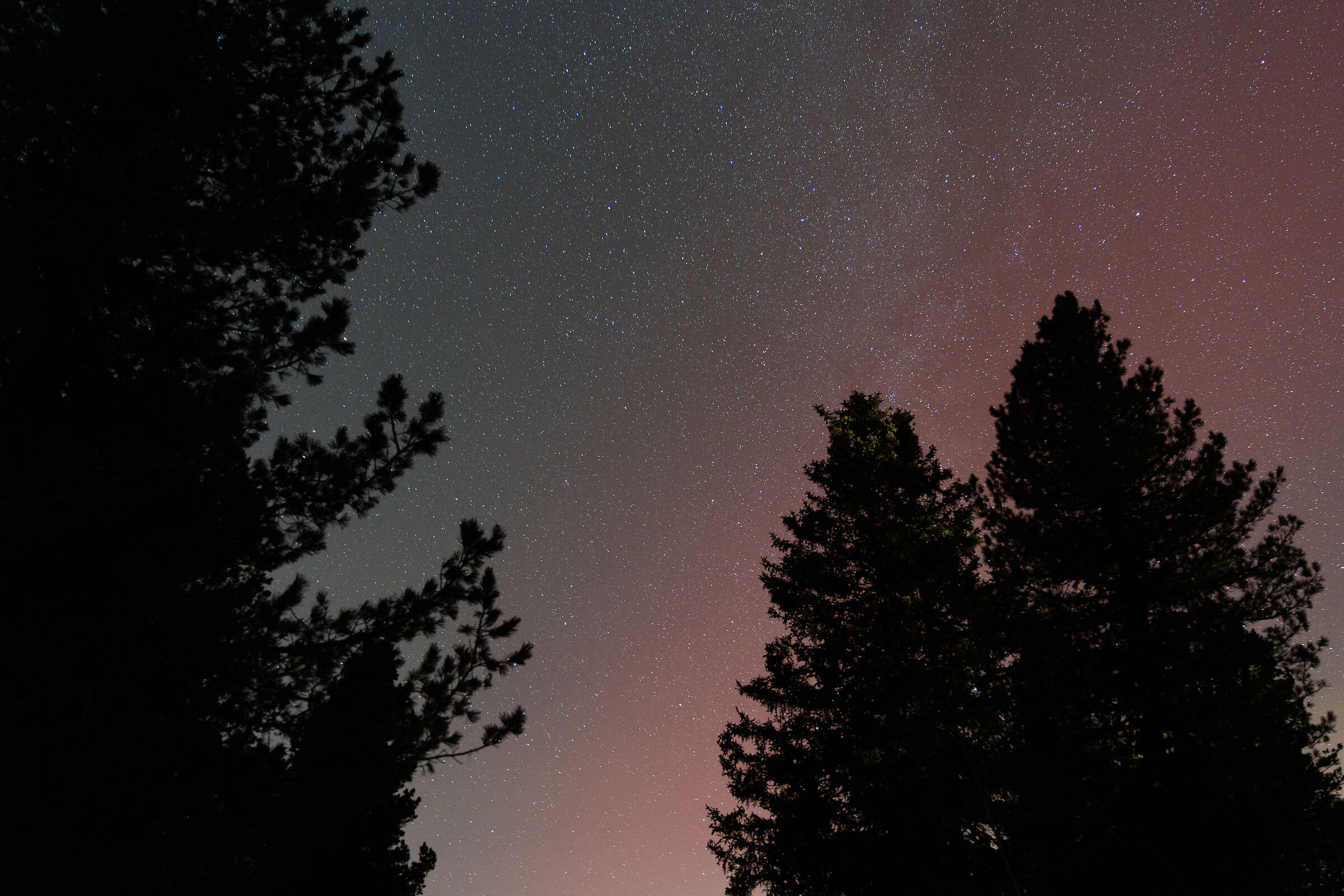 Aurora sulla Val Badia -1 Gennaio 2025