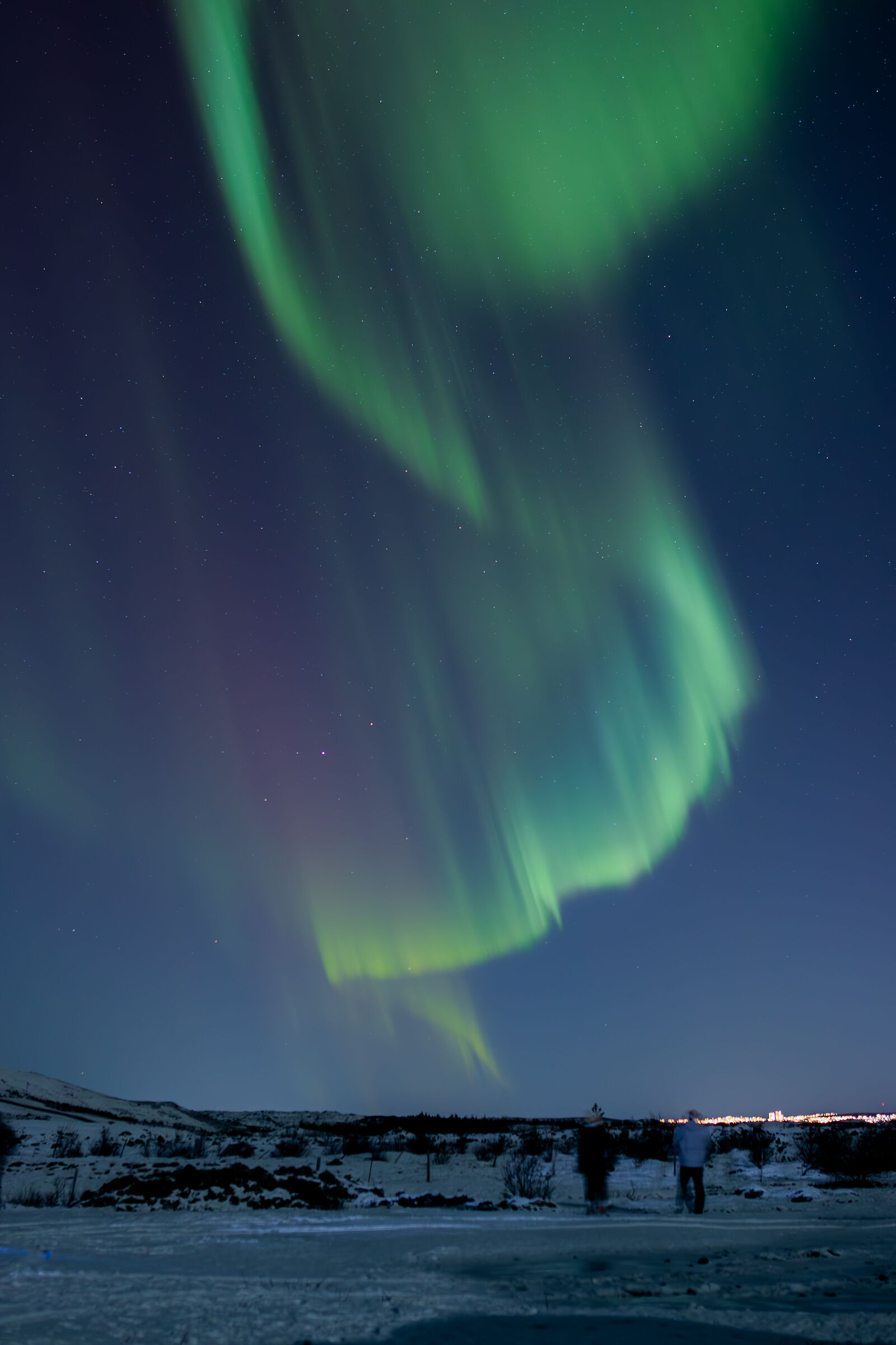 Aurora outside Reykjavik