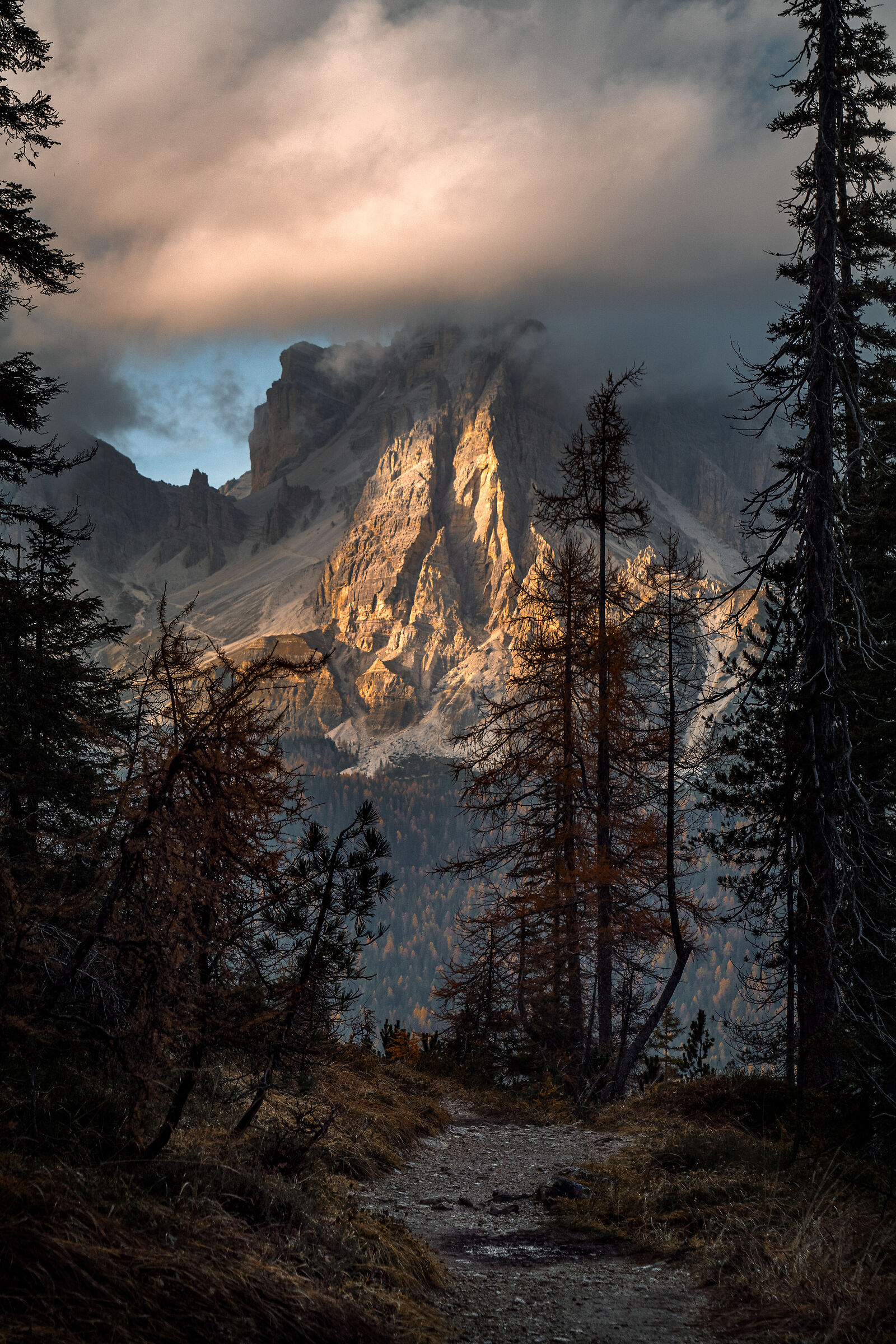 Tramonto tra le Dolomiti