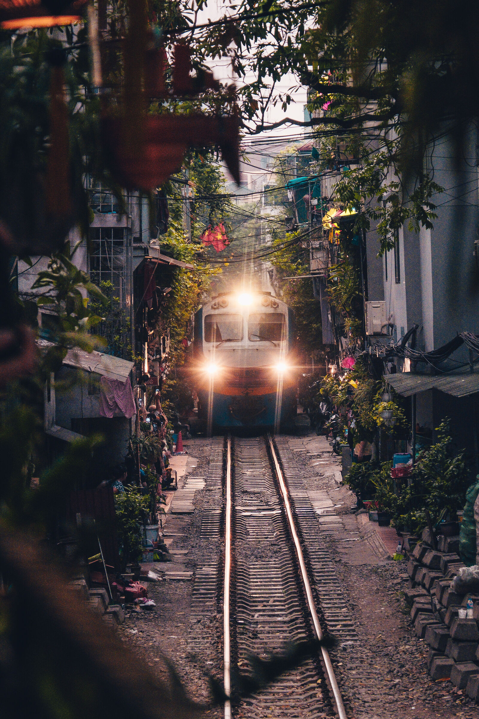 Hanoi train street