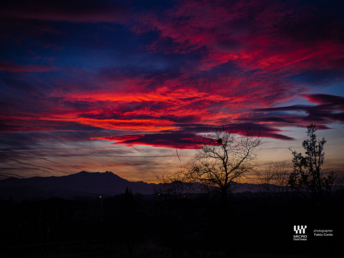 Sunset on January 2, 2025