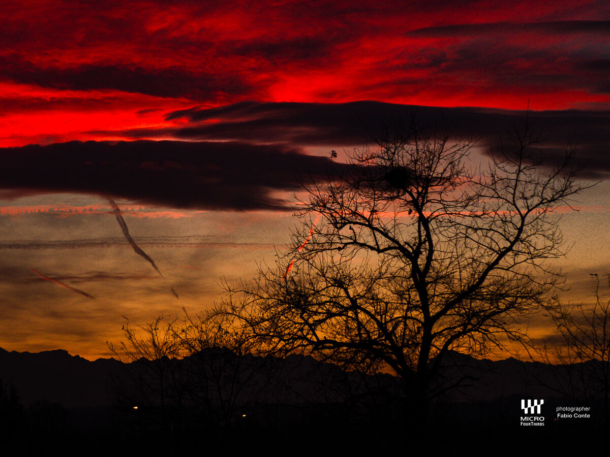 Sunset on January 2, 2025