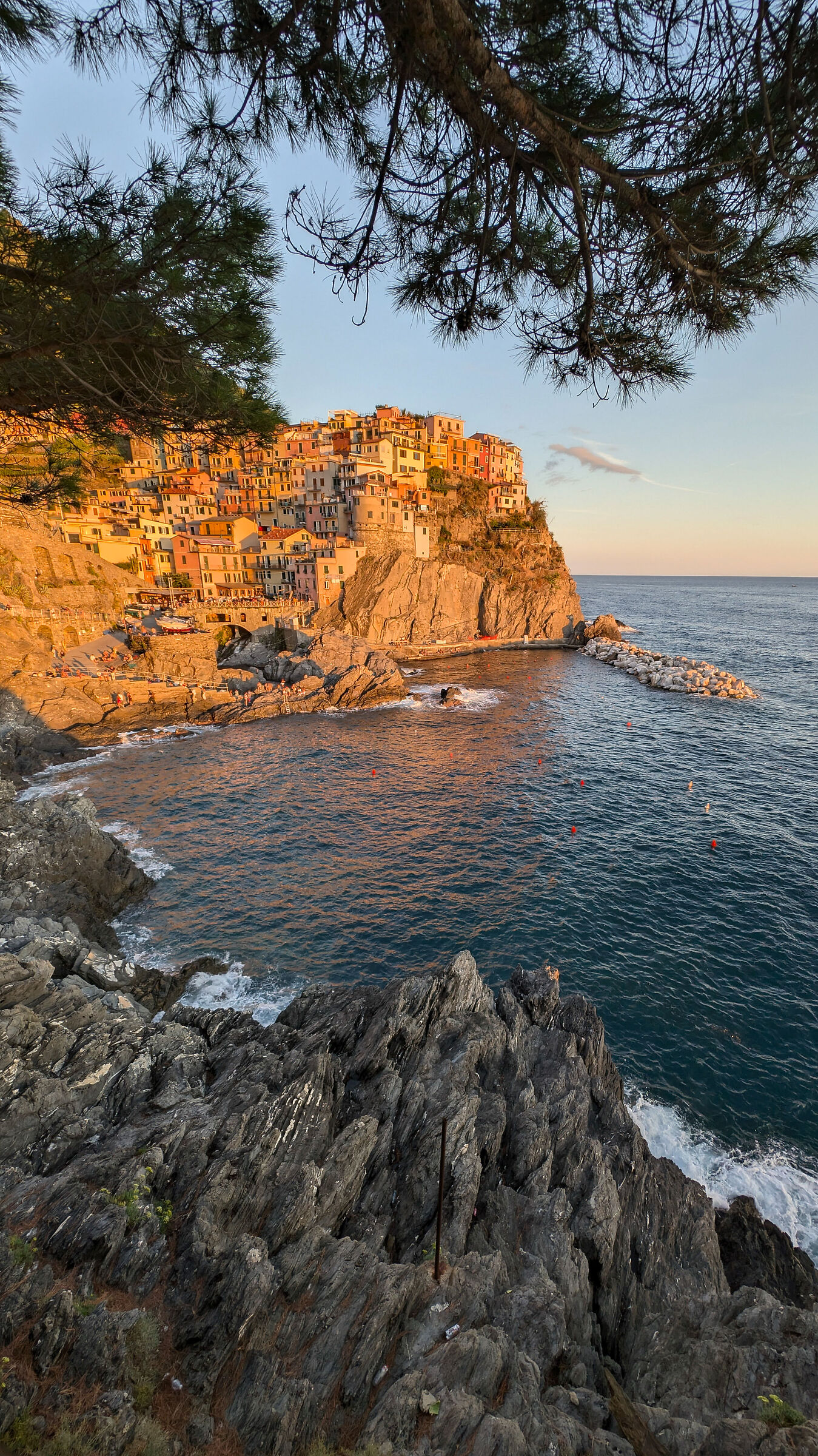 Sunset in Manarola. Cinque Terre. Liguria
