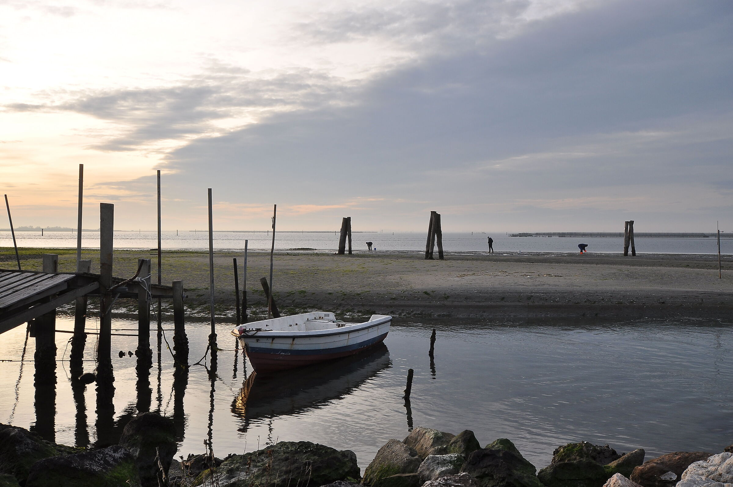 Pescatori al tramonto