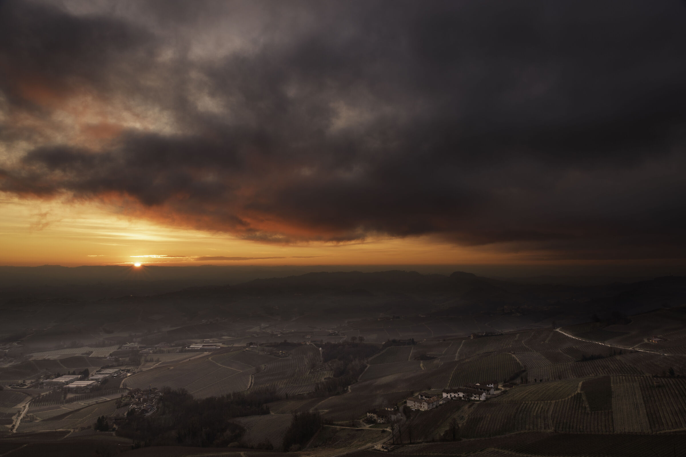 Sunrise over the Vineyards